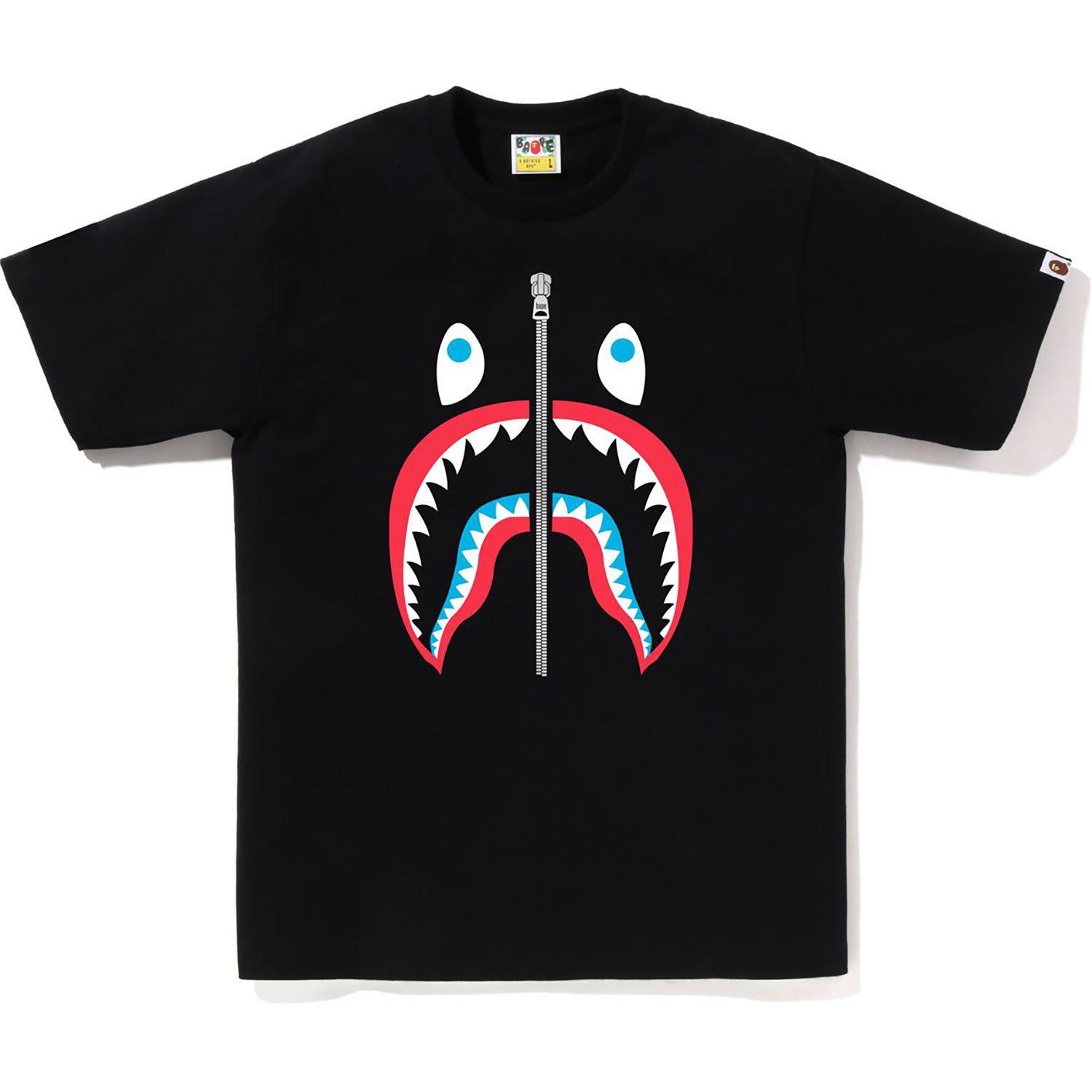BAPE MENS COLORS SHARK HEAD T-SHIRT - Image 2