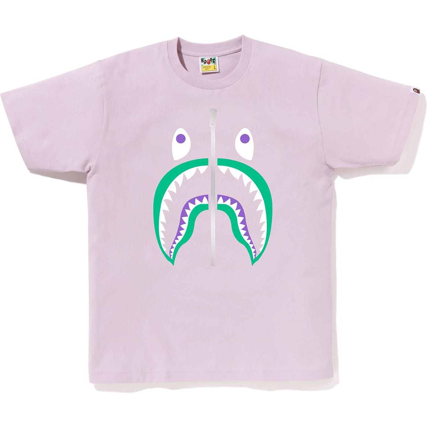BAPE MENS COLORS SHARK HEAD T-SHIRT - Image 4