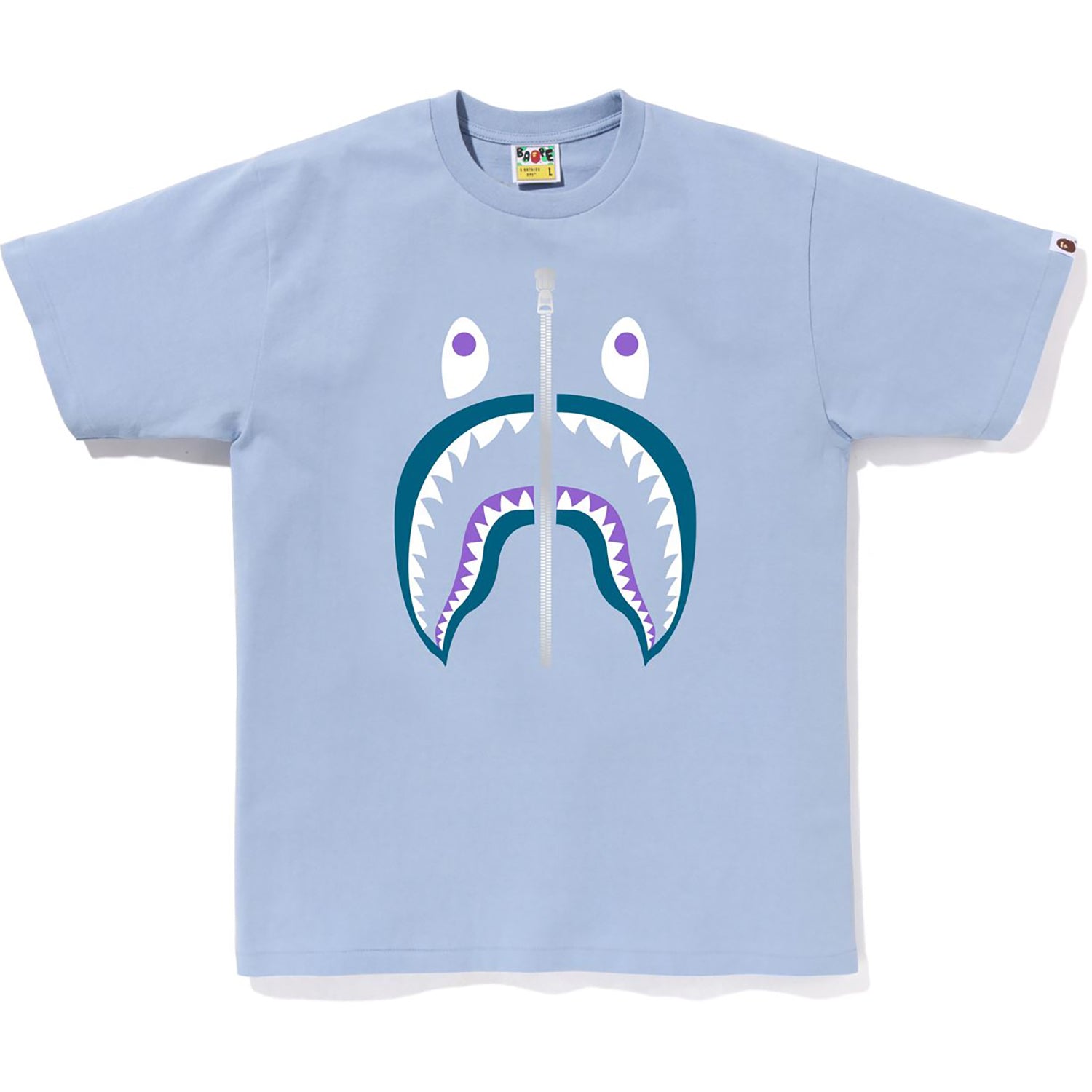 BAPE MENS COLORS SHARK HEAD T-SHIRT - Image 5