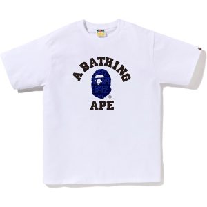 BAPE LOGO MONOGRAM COLLEGE TEE MENS