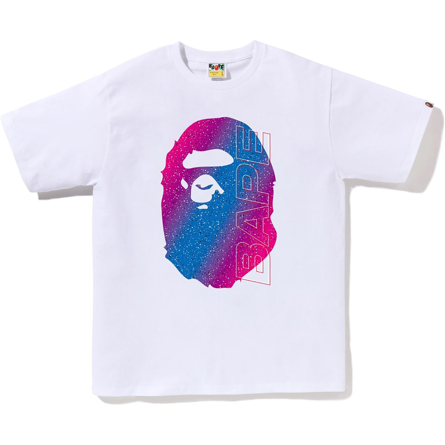 BAPE MENS ELECTRO NEON APE HEAD T-SHIRT - Image 2