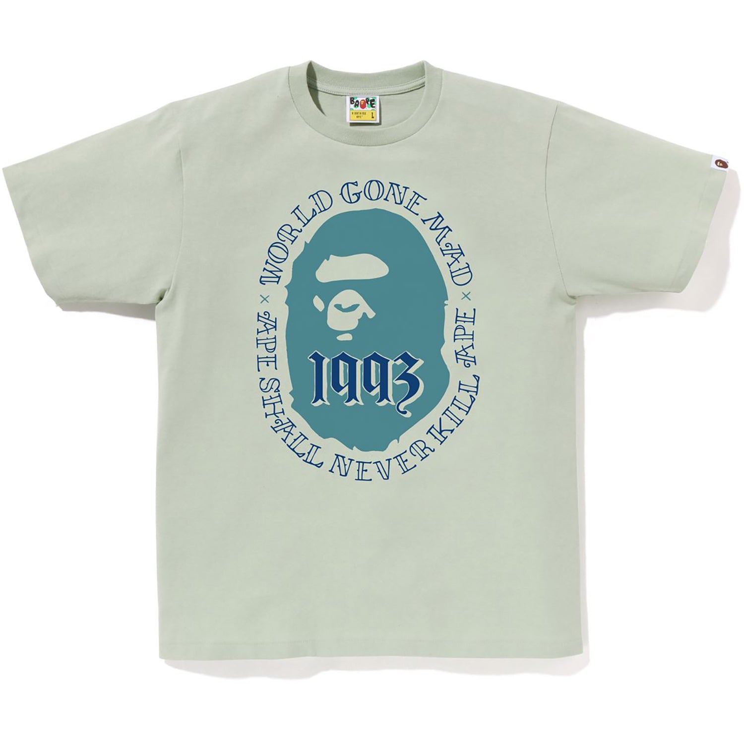 BAPE MENS COTTON APE HEAD 1993 T-SHIRT - Image 3