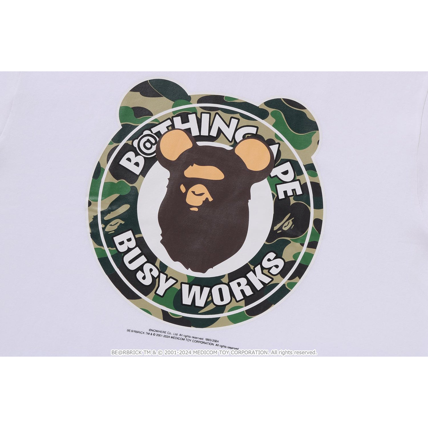 BAPE X MEDICOM TOY - ABC CAMO BE@R MILO ON BAPE TEE MENS - Image 3