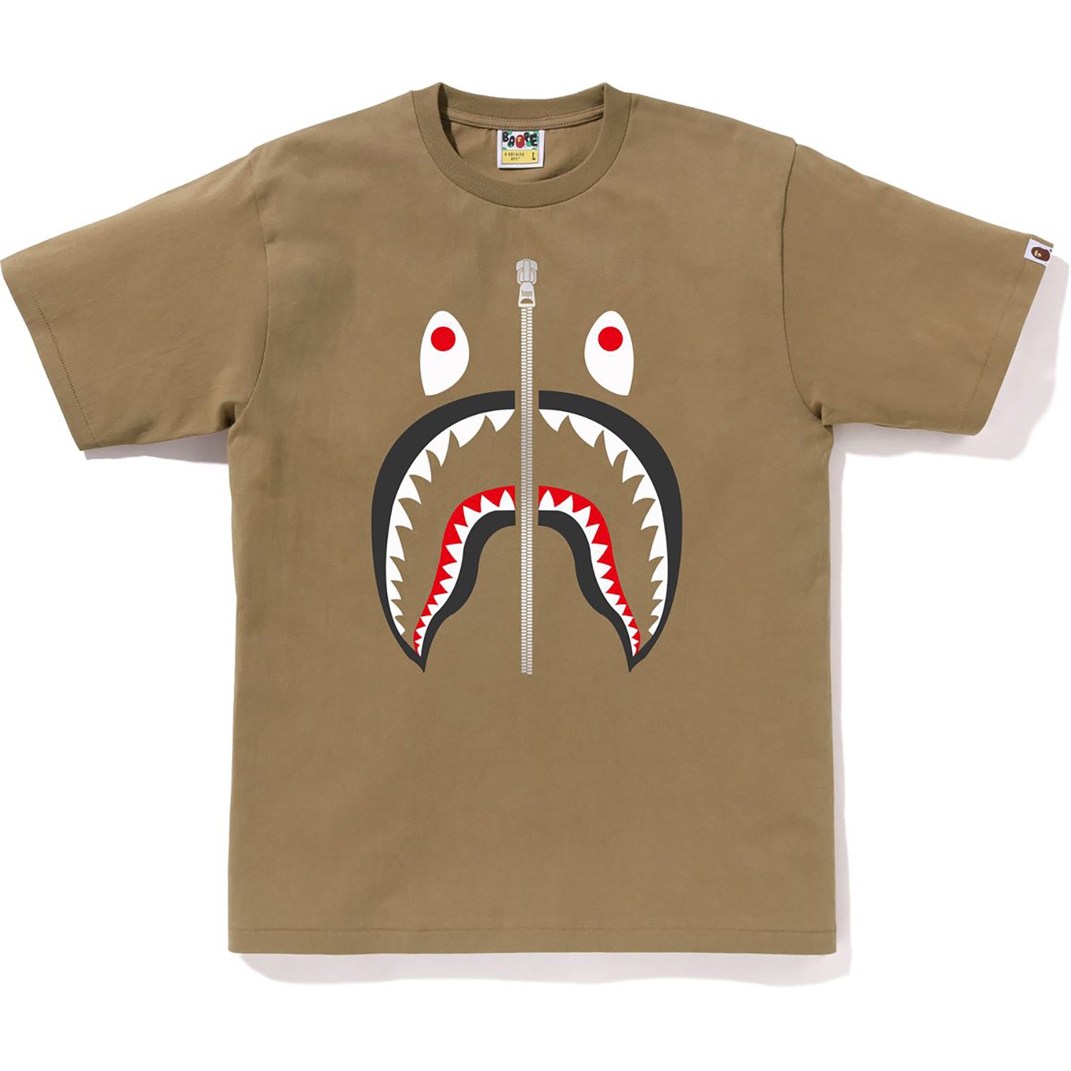 BAPE MENS COTTON SHARK HEAD T-SHIRT - Image 4