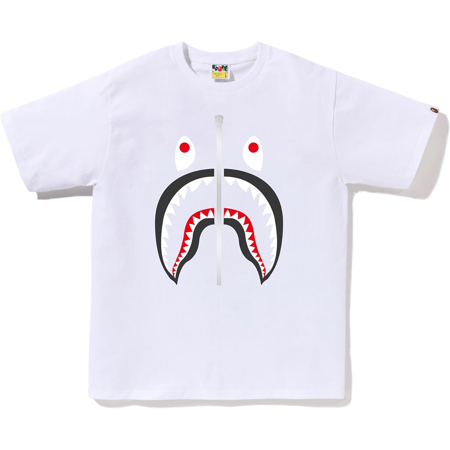 BAPE MENS COTTON SHARK HEAD T-SHIRT - Image 7