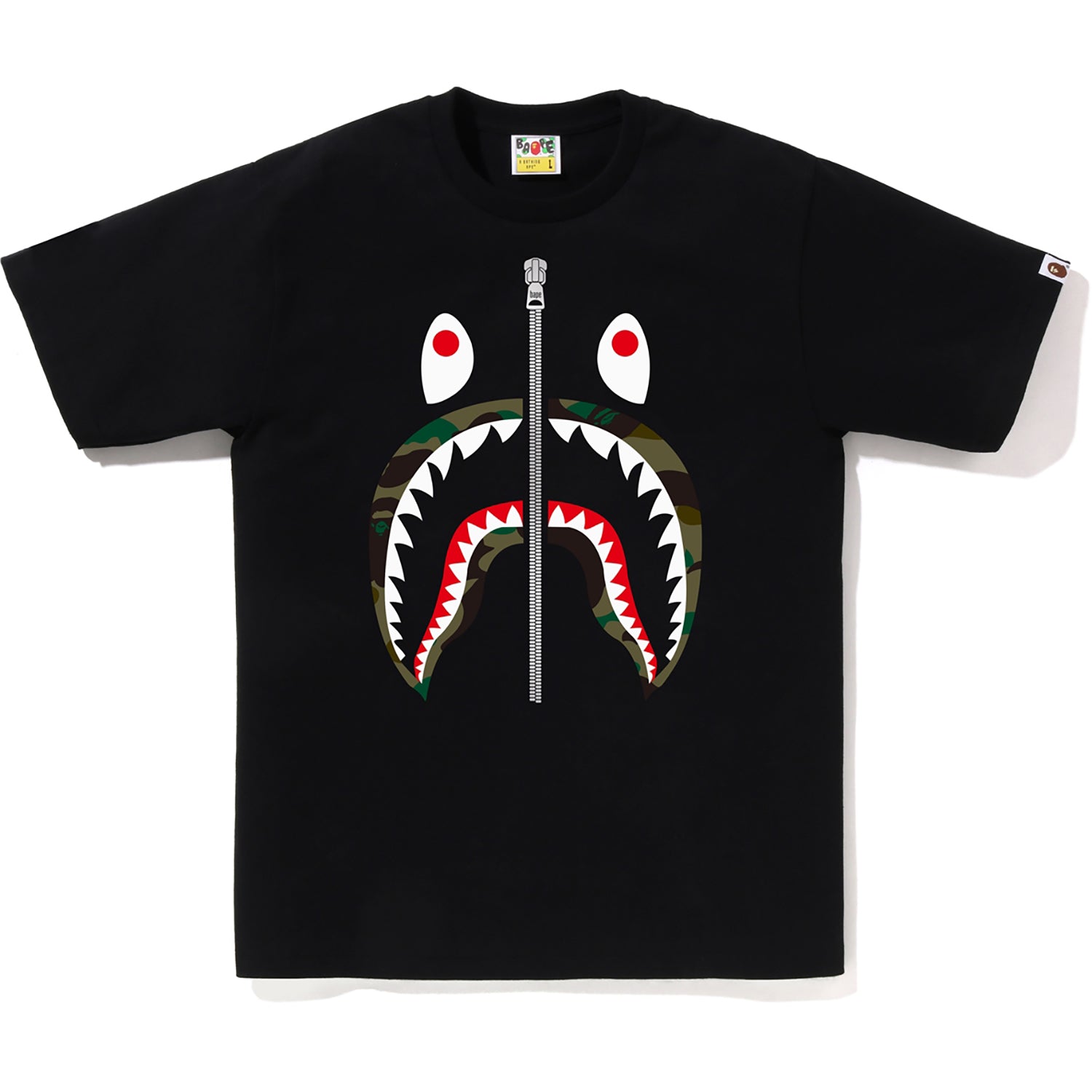 BAPE MENS 1ST CAMO SHARK T-SHIRT - Image 3