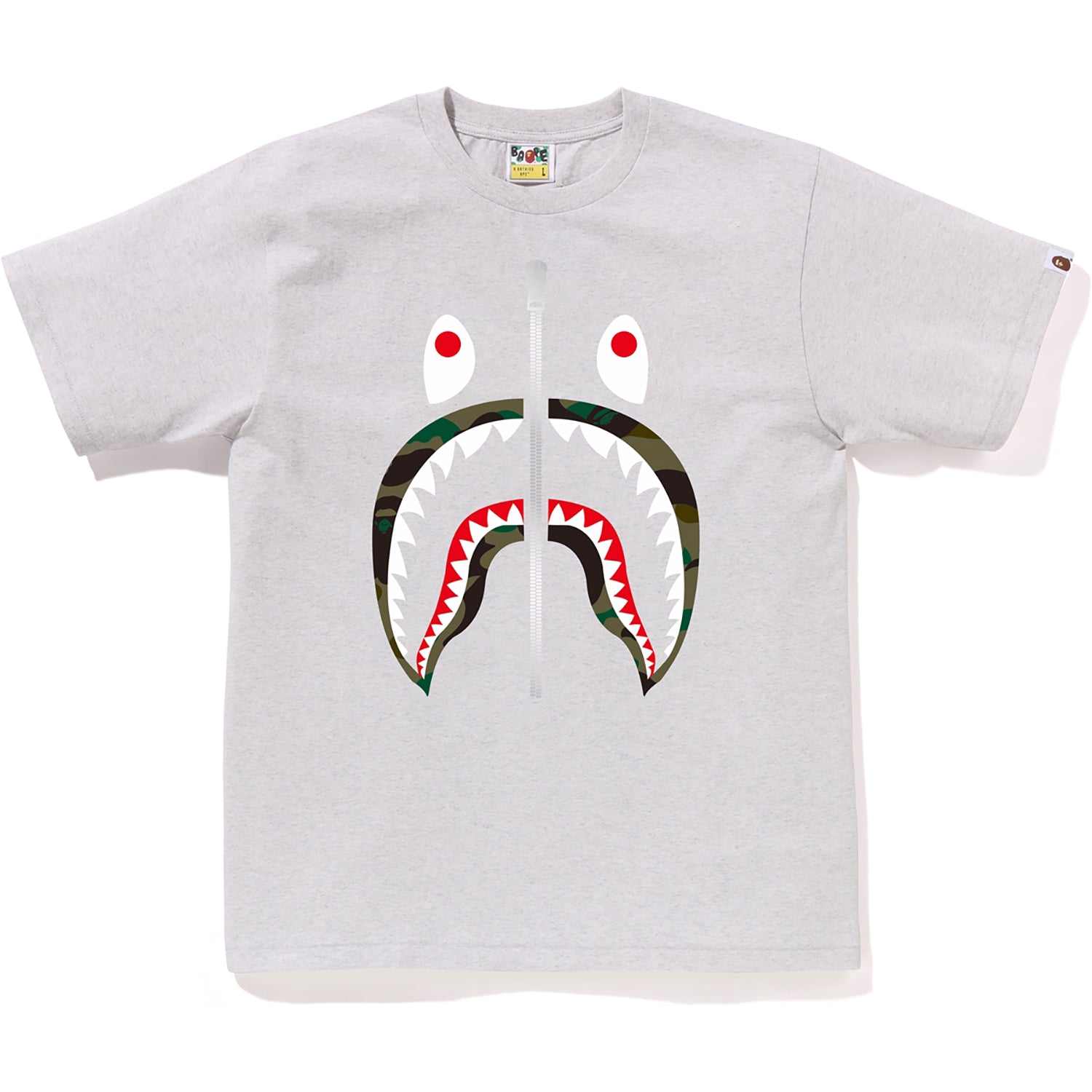BAPE MENS 1ST CAMO SHARK T-SHIRT