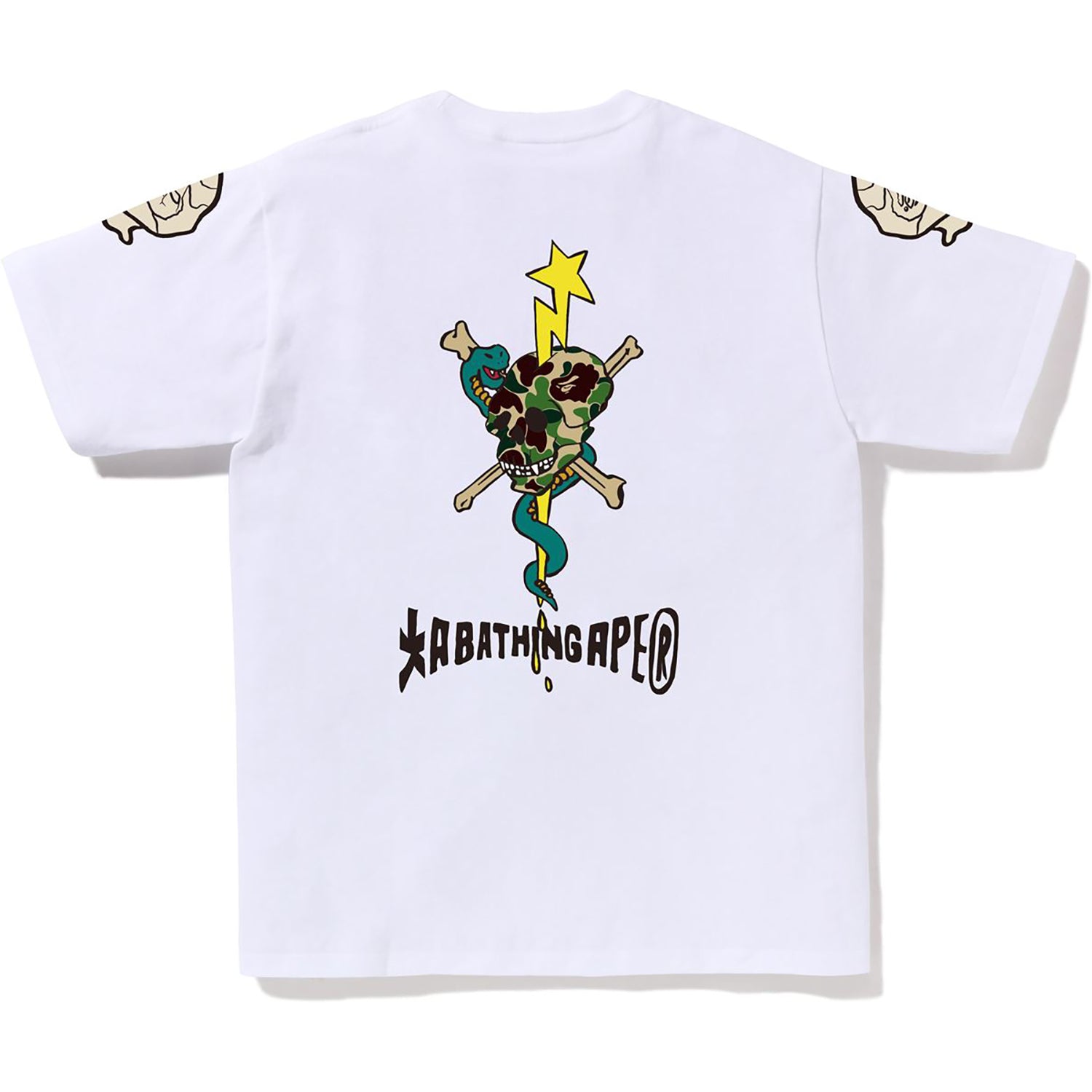 BAPE MENS SOUVENIR SKULL LOGO TEE - Image 4
