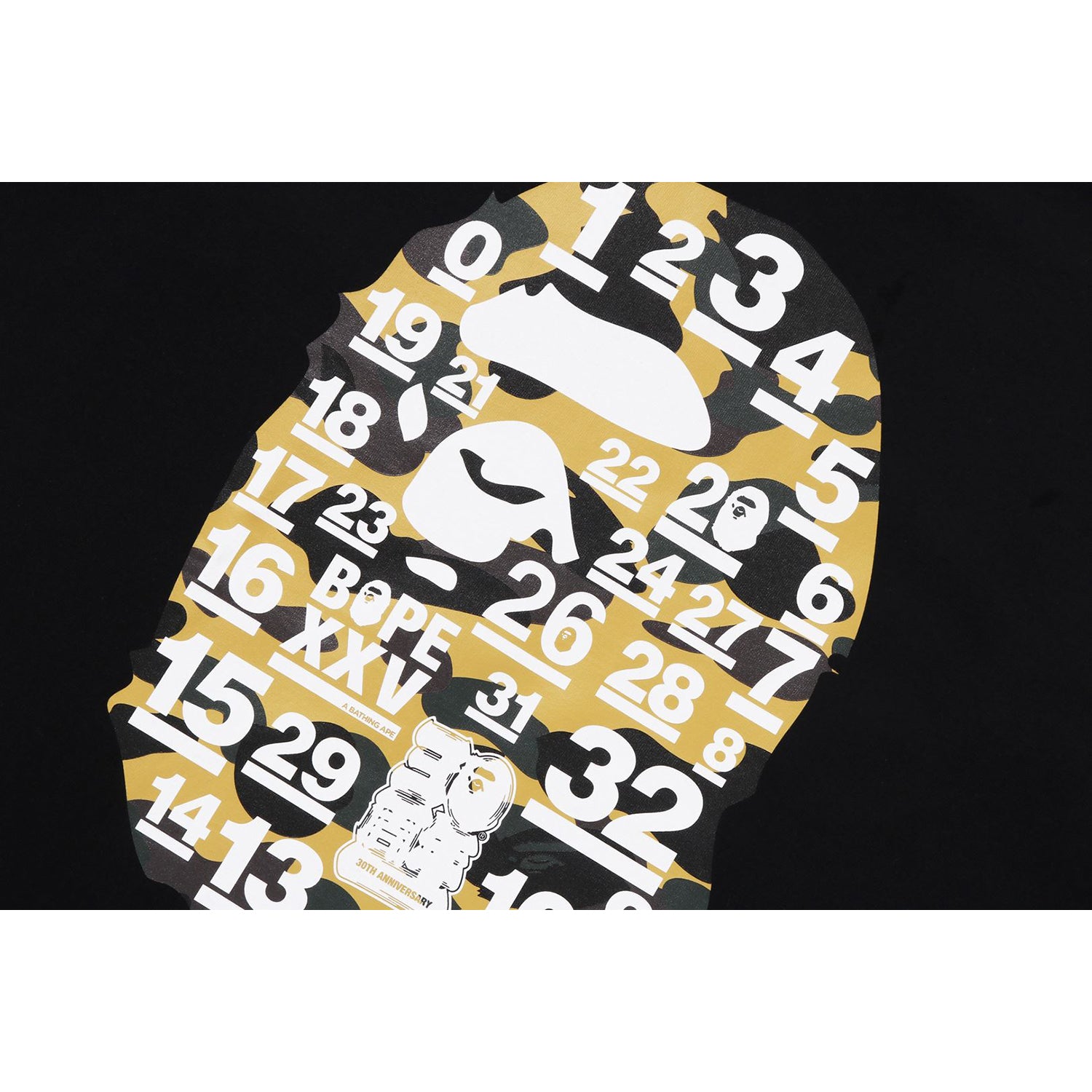 A BATHING APE 32ND ANNIV. 1ST CAMO BIG APE HEAD TEE MENS - Image 4