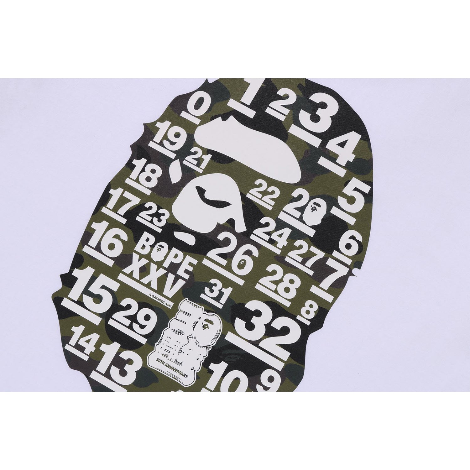 A BATHING APE 32ND ANNIV. 1ST CAMO BIG APE HEAD TEE MENS - Image 8