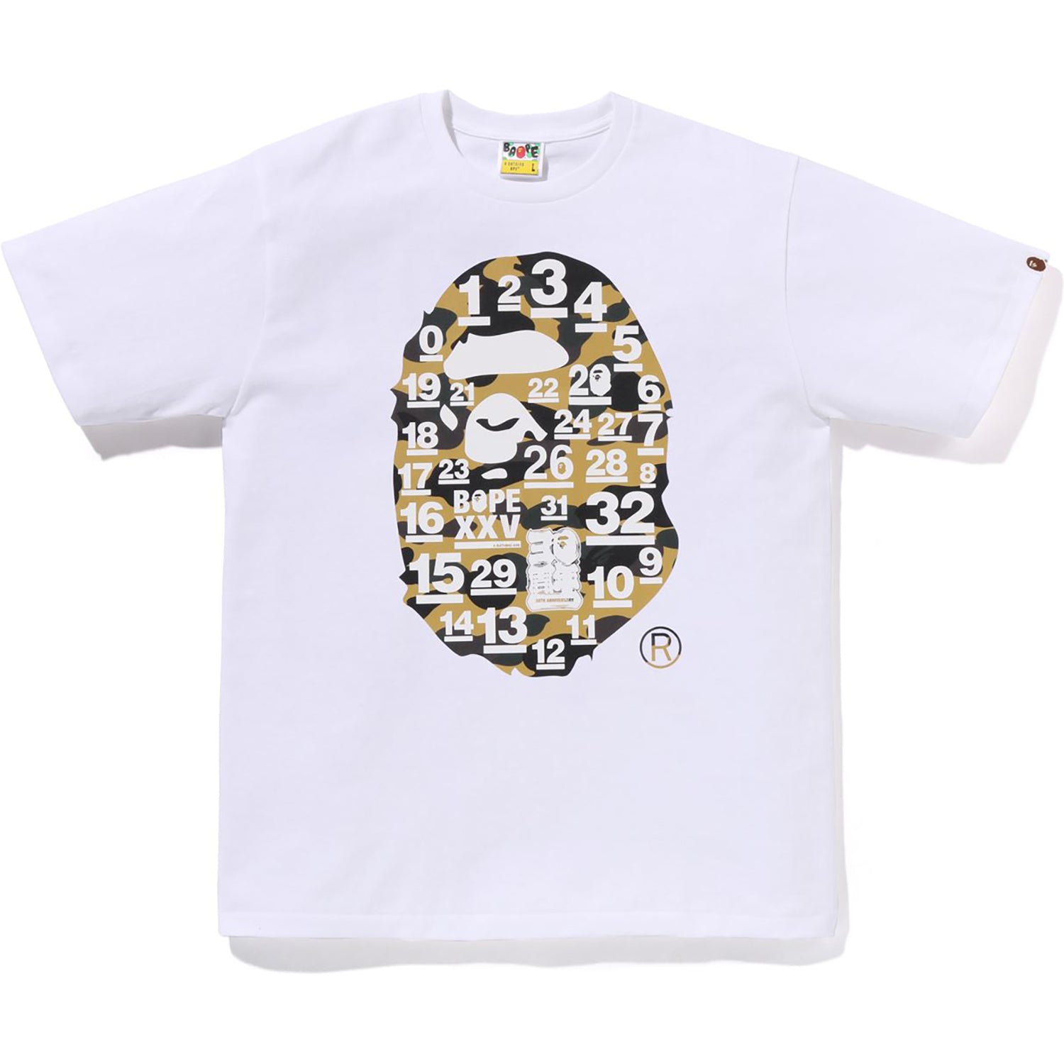A BATHING APE 32ND ANNIV. 1ST CAMO BIG APE HEAD TEE MENS - Image 9