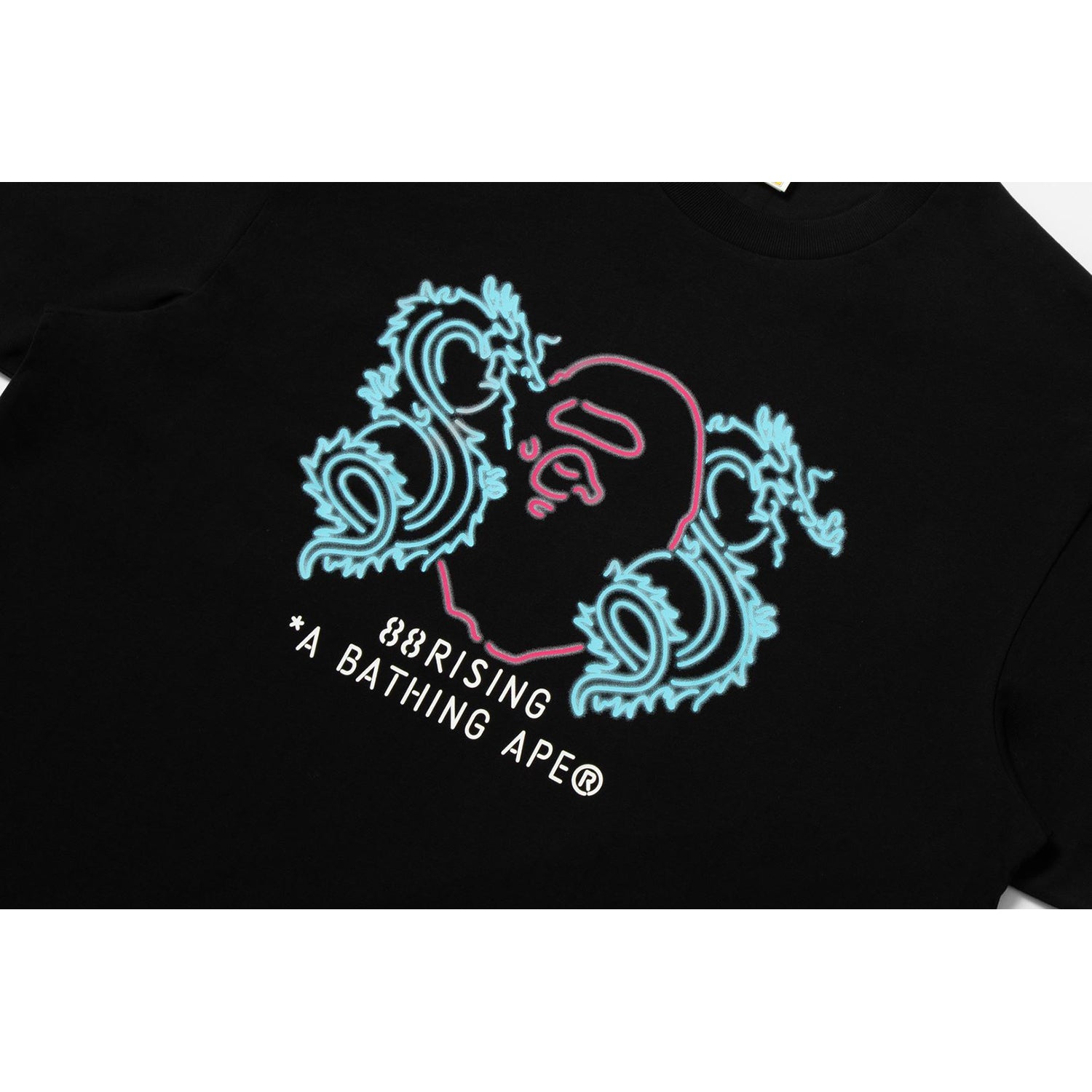 BAPE X 88RISING NEON LOGO RELAXED FIT TEE MENS - Image 2