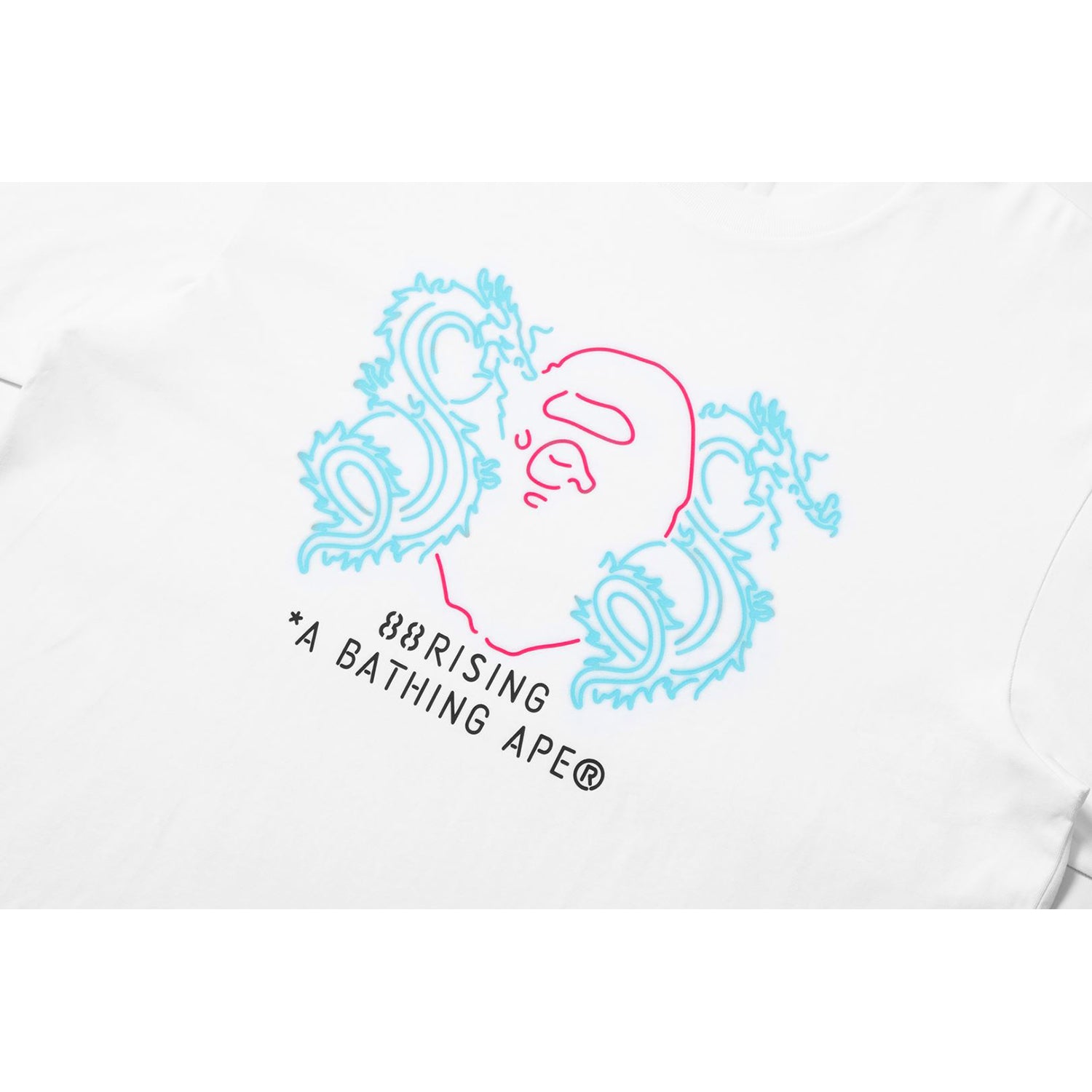 BAPE X 88RISING NEON LOGO RELAXED FIT TEE MENS - Image 5