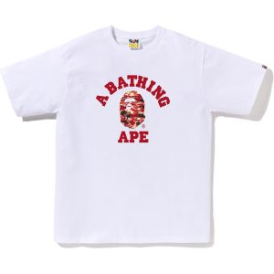 BAPE MENS PALM TREE CAMO COLLEGE TEE