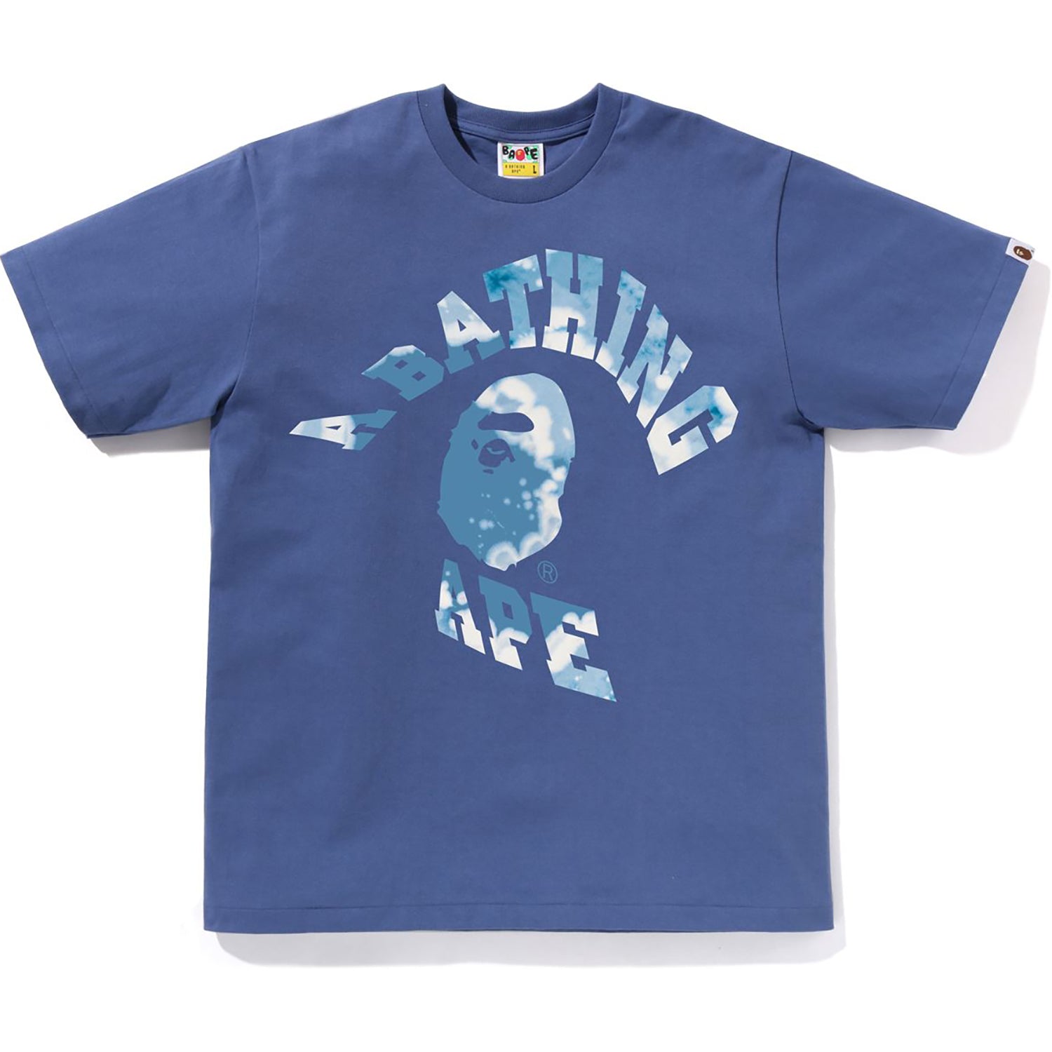 BAPE MENS TIE DYE TWIST COLLEGE T-SHIRT - Image 3