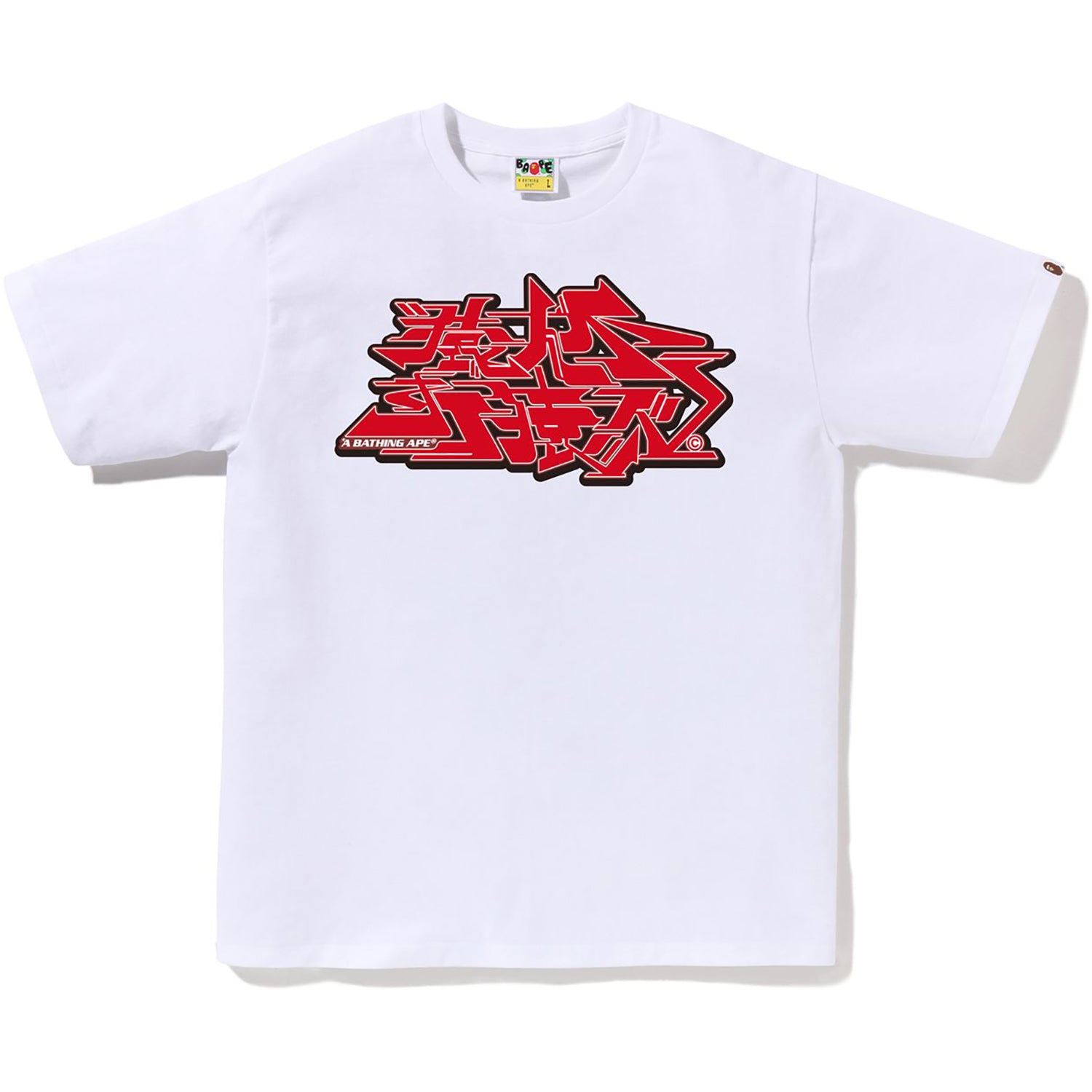 BAPE MENS ASNKA KANJI GRAFFITI LOGO T-SHIRT