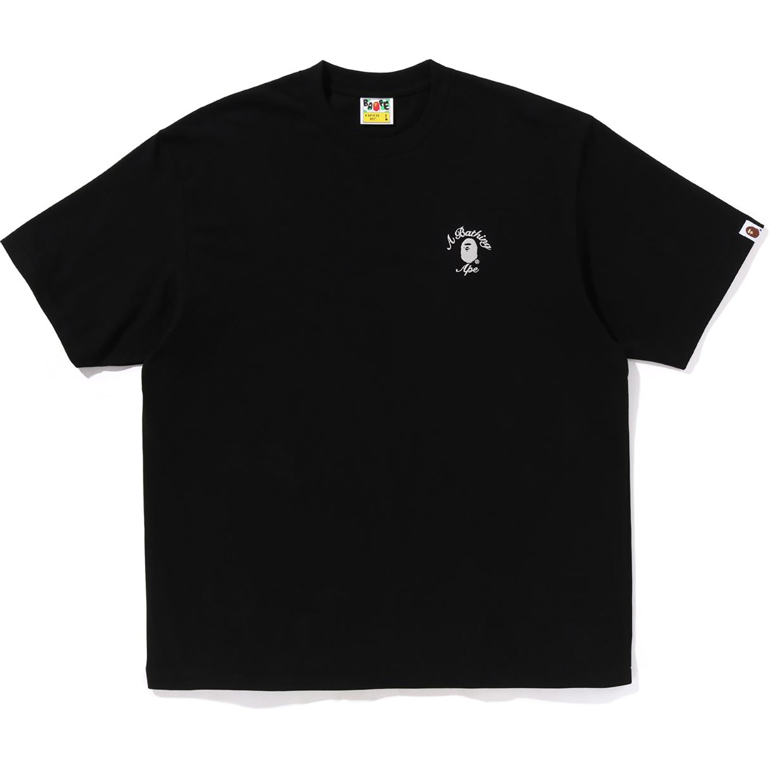 BAPE MENS ONE POINT APE HEAD COLLEGE RELAXED FIT T-SHIRT