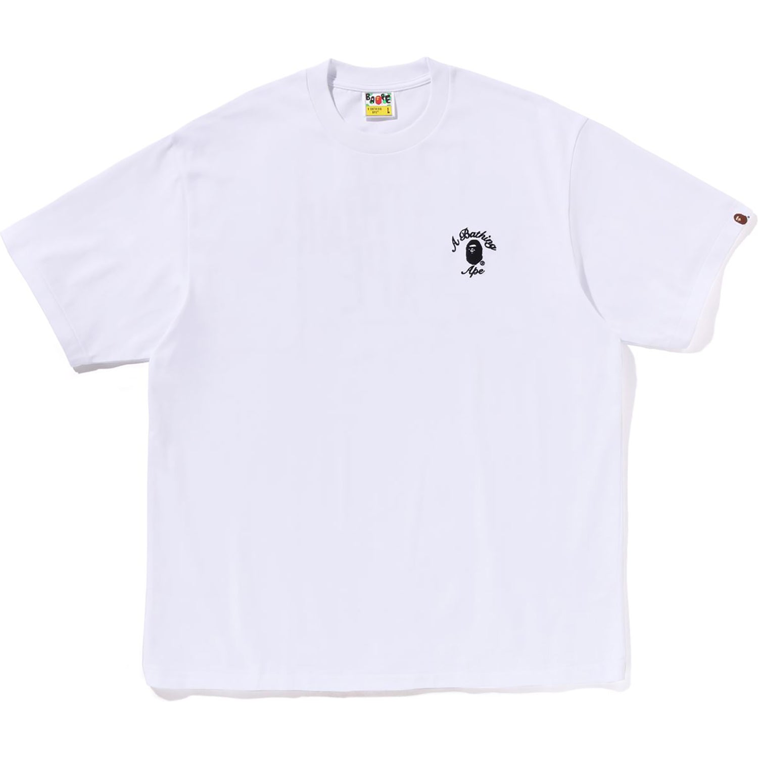 BAPE MENS ONE POINT APE HEAD COLLEGE RELAXED FIT T-SHIRT - Image 3