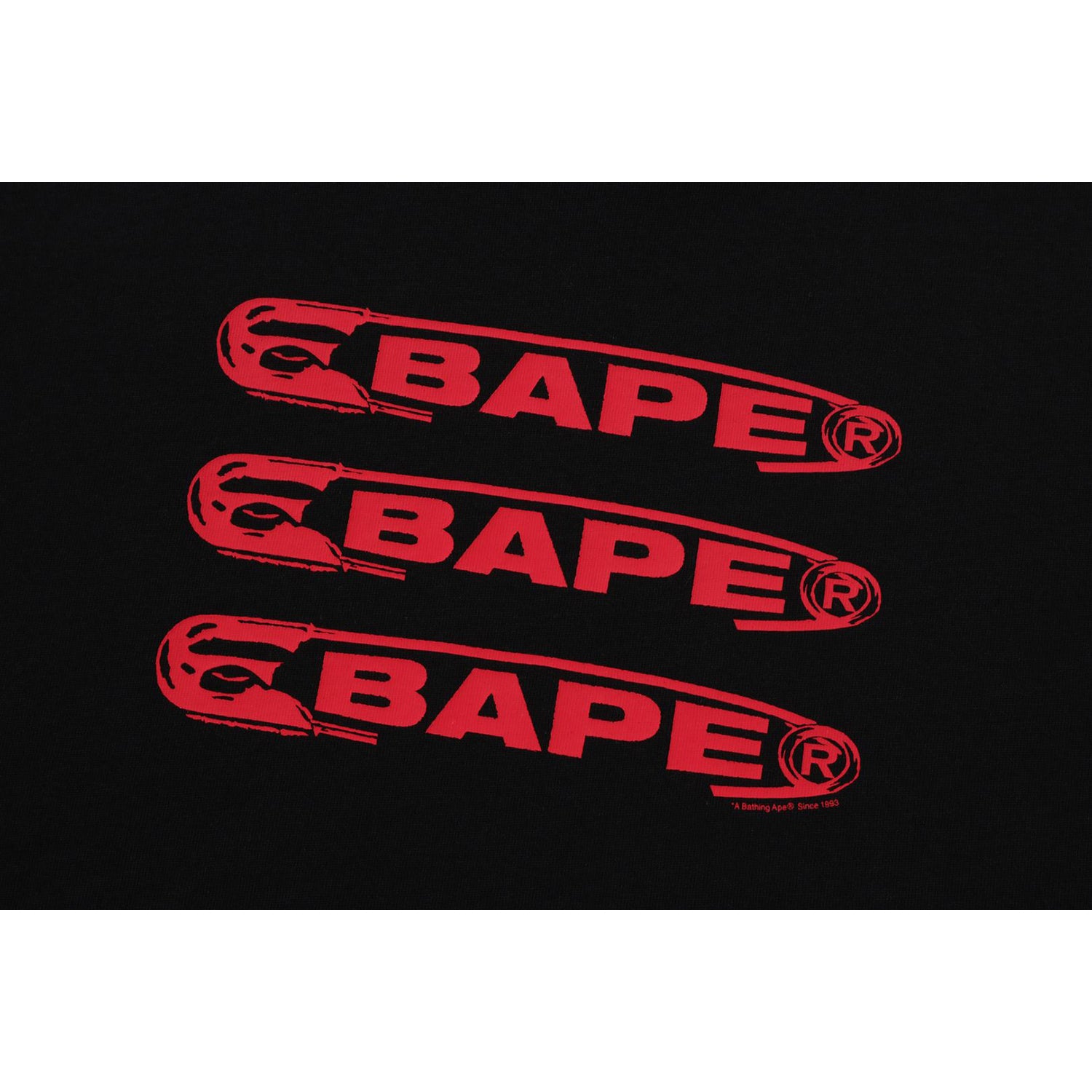 BAPE PIN LOGO RELAXED FIT TEE MENS - Image 4