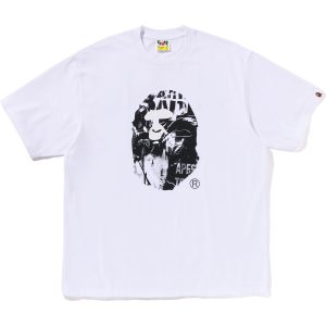 PHOTO PRINT APE HEAD RELAXED FIT TEE MENS