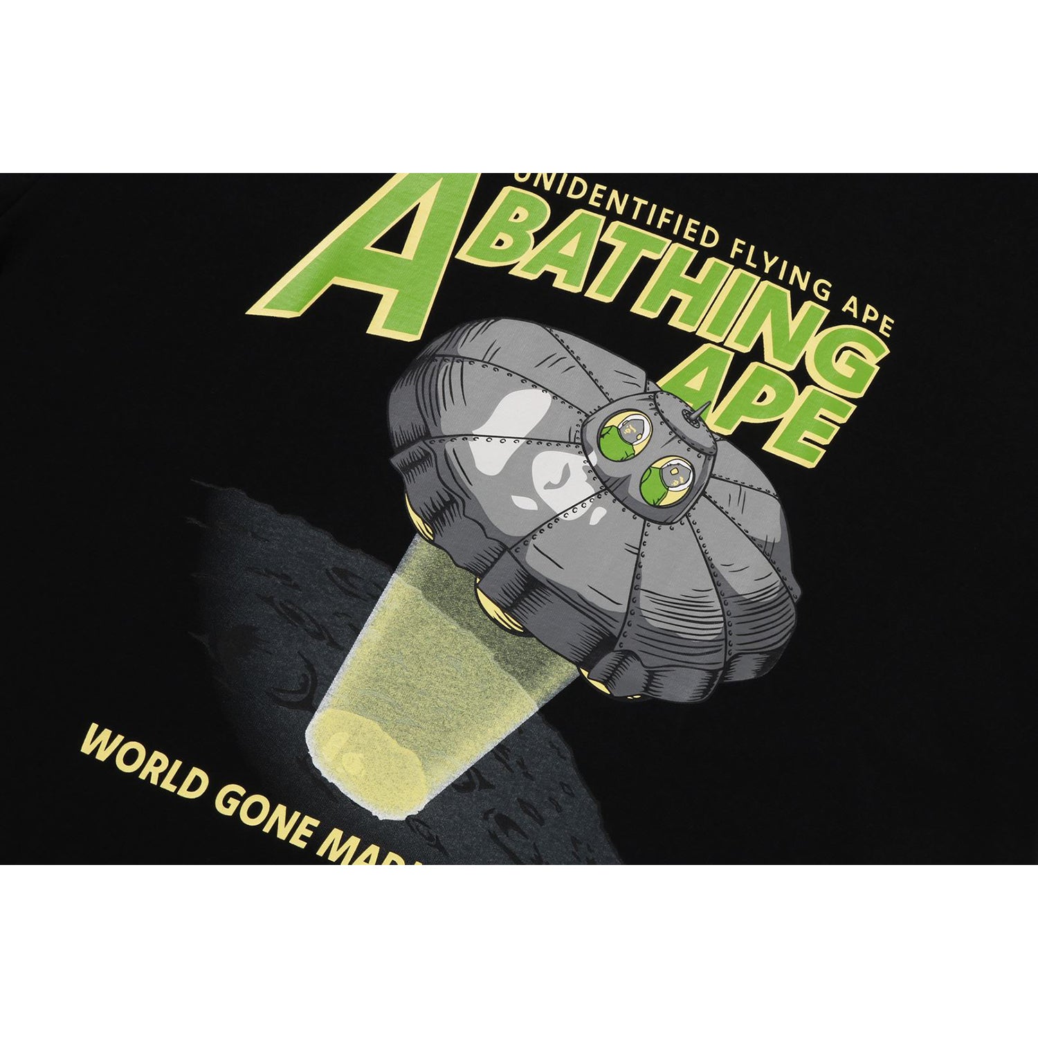 APE HEAD UFO ON MOON TEE MENS - Image 7