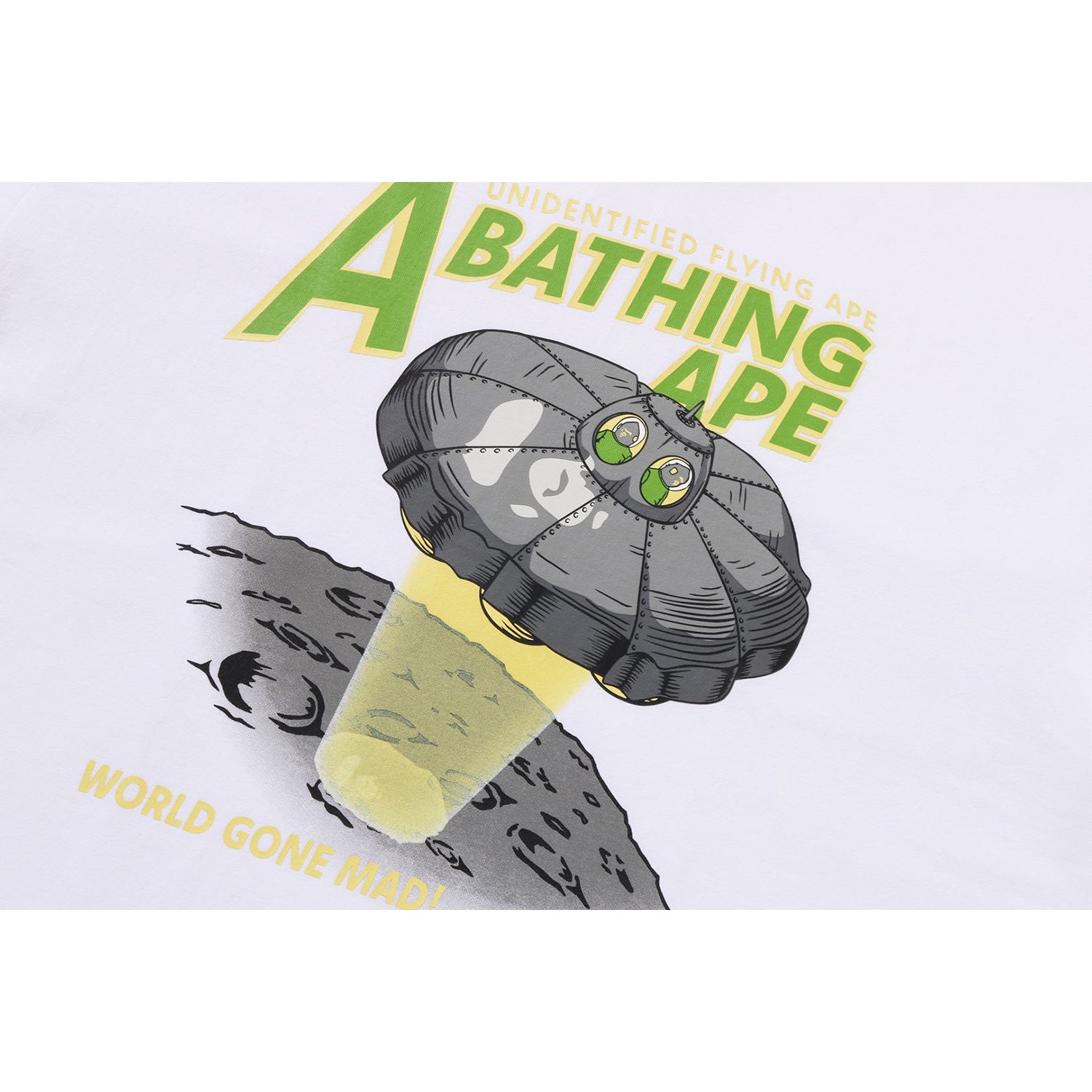 APE HEAD UFO ON MOON TEE MENS - Image 11