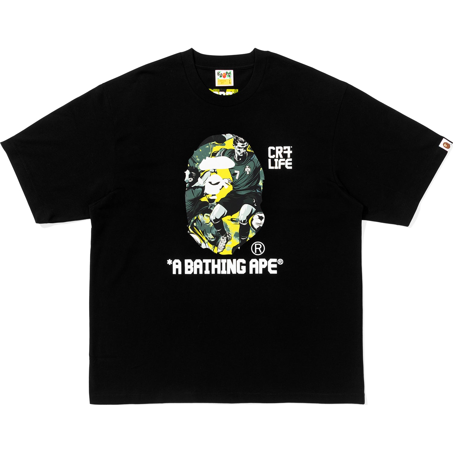 BAPE X CR7 LIFE GRAPHIC A BATHING APE RELAXED FIT TEE #1 MENS