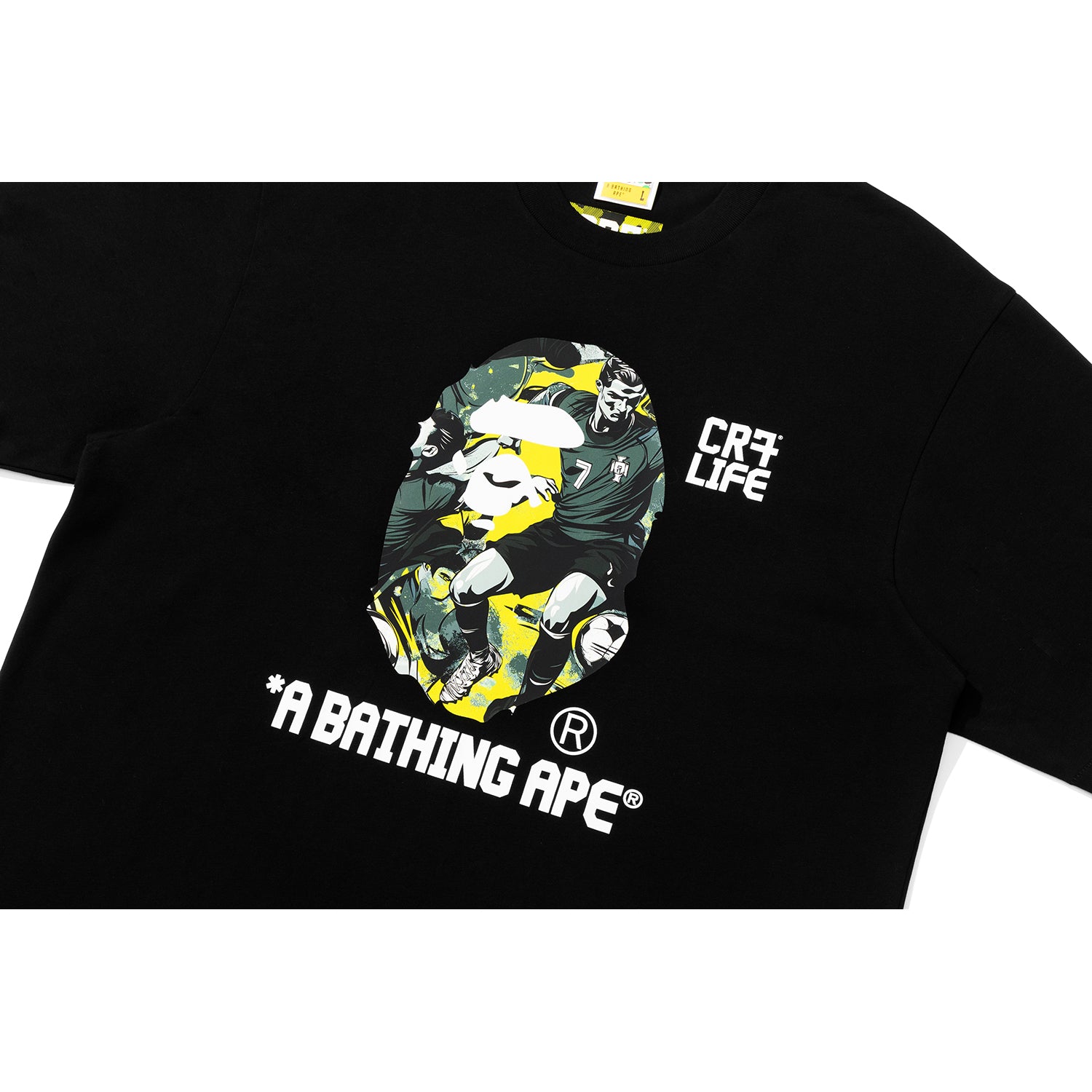 BAPE X CR7 LIFE GRAPHIC A BATHING APE RELAXED FIT TEE #1 MENS - Image 2