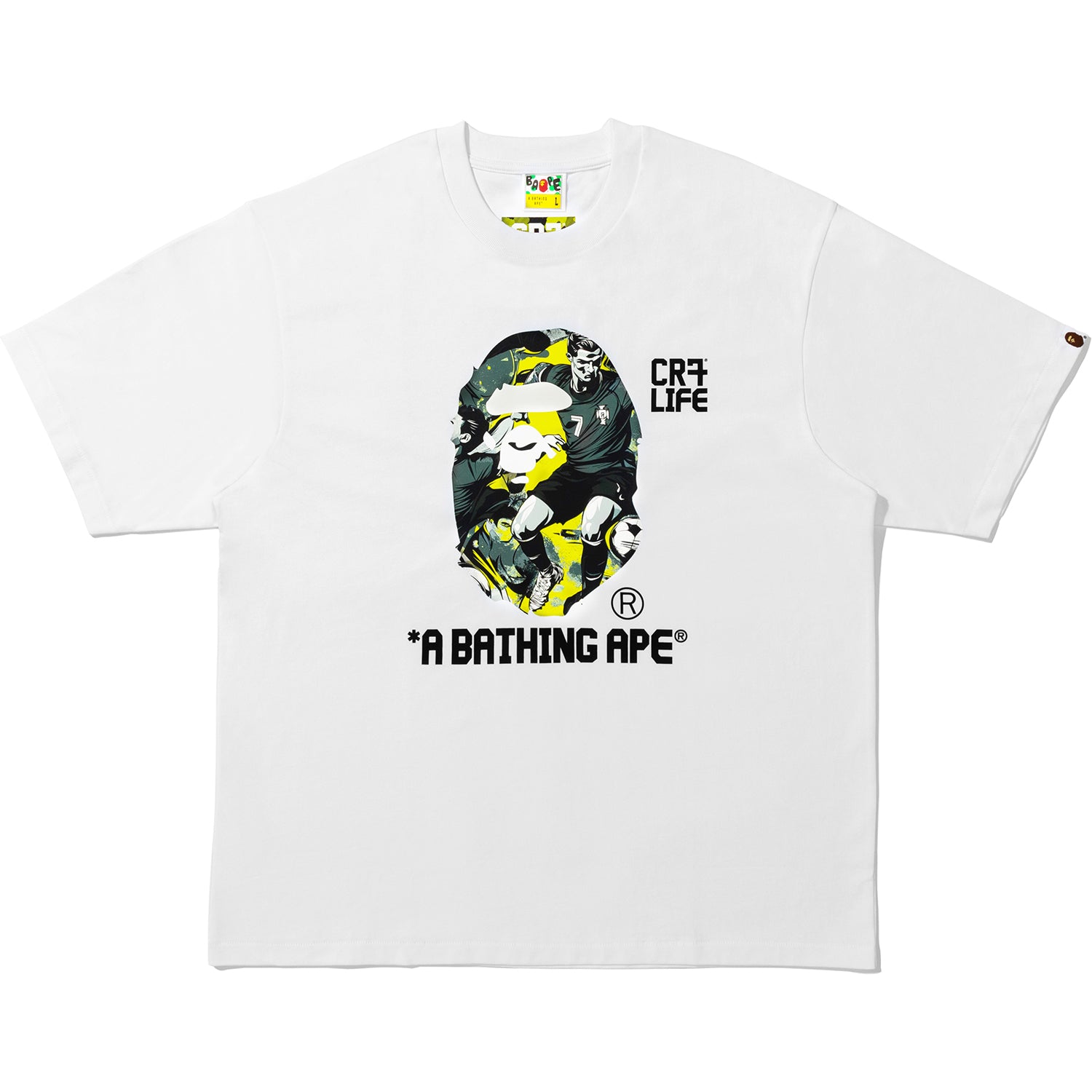 BAPE X CR7 LIFE GRAPHIC A BATHING APE RELAXED FIT TEE #1 MENS - Image 4