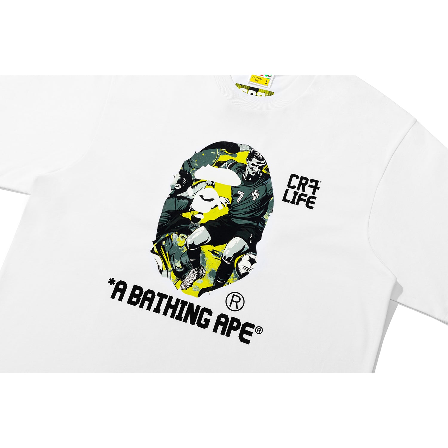 BAPE X CR7 LIFE GRAPHIC A BATHING APE RELAXED FIT TEE #1 MENS - Image 5