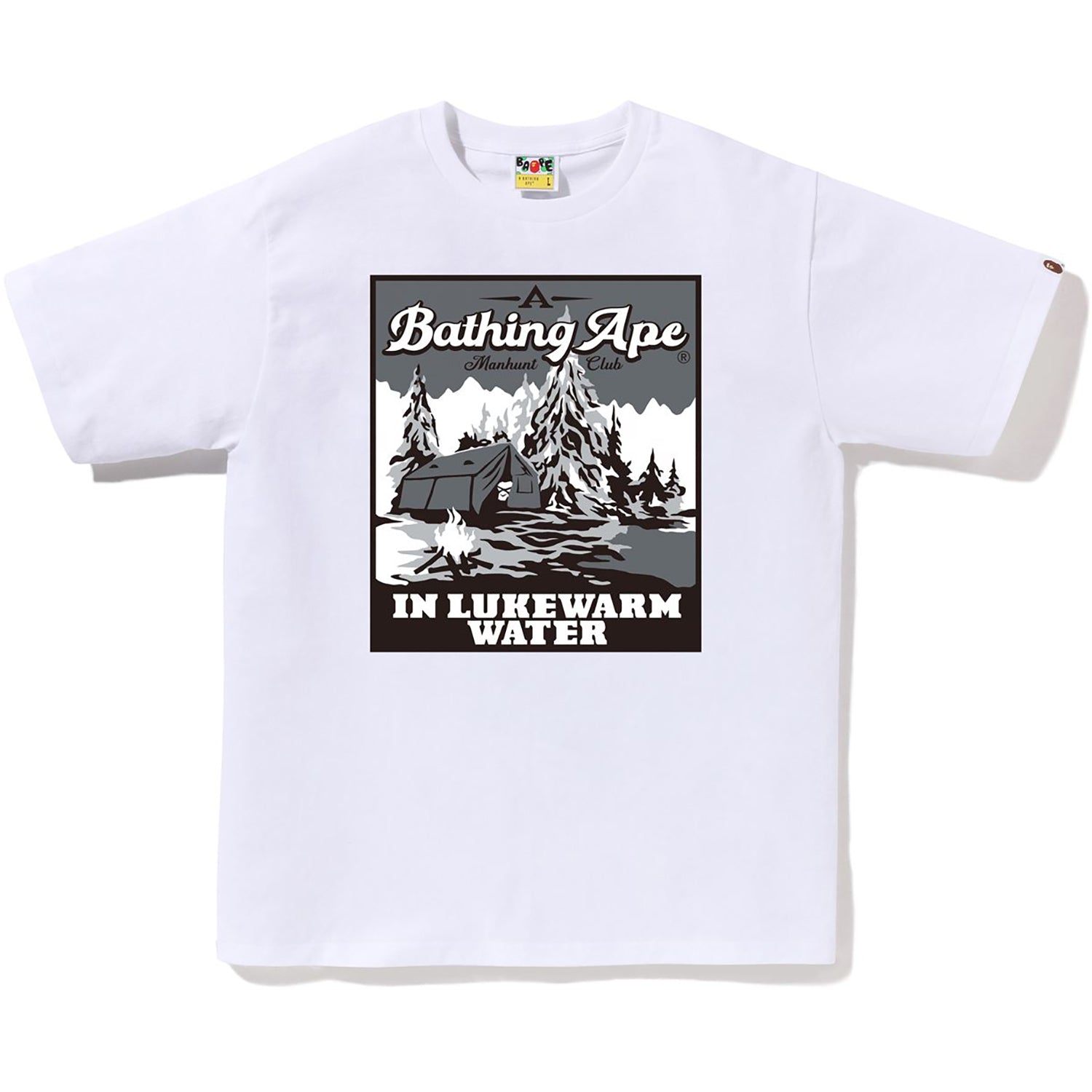 BAPE MENS A BATHING APE BASE CAMP T-SHIRT - Image 2