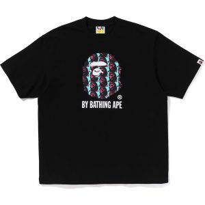 APE HEAD PATTERN BY BATHING APE RELAXED FIT TEE MENS