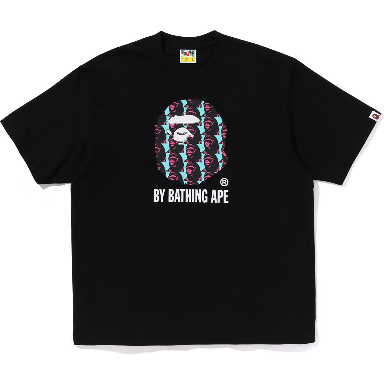 APE HEAD PATTERN BY BATHING APE RELAXED FIT TEE MENS