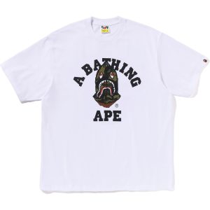 1ST CAMO SHARK SEIJIN COLLEGE RELAXED FIT TEE MENS