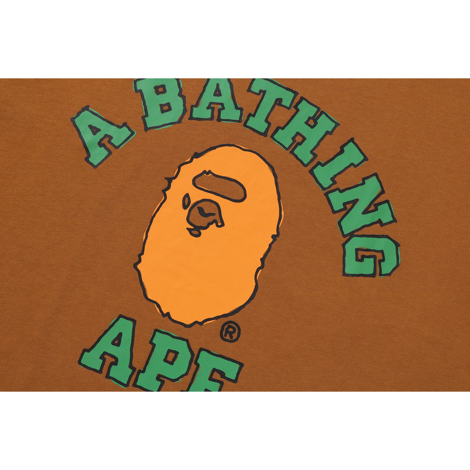 BAPE MENS HAND DRAWN COLLEGE RELAXED FIT T-SHIRT - Image 2
