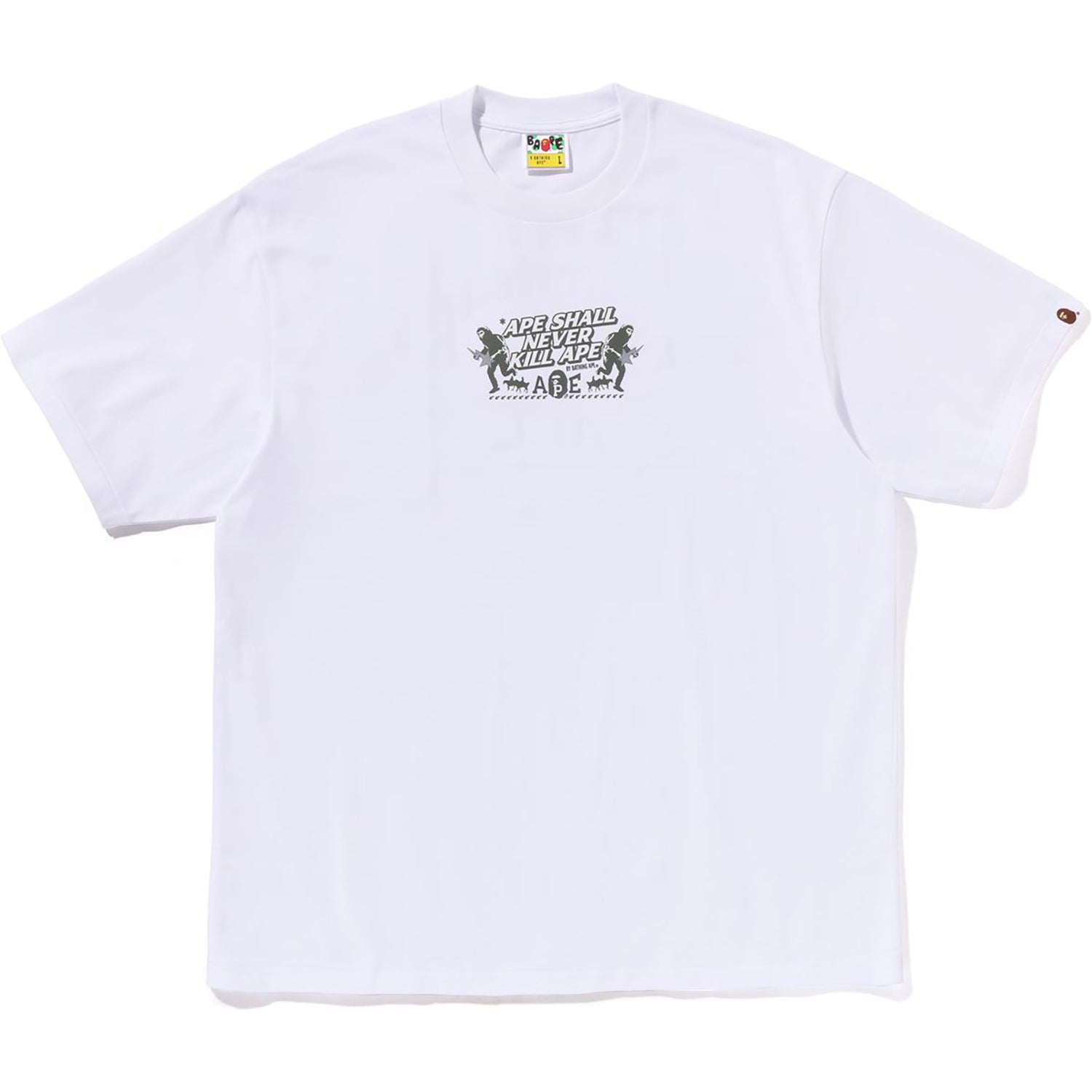 BAPE SLOGAN RELAXED FIT TEE MENS