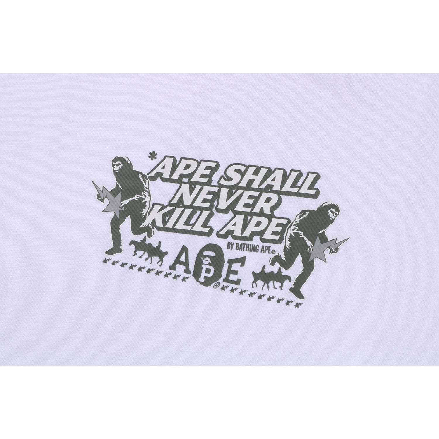 BAPE SLOGAN RELAXED FIT TEE MENS - Image 2