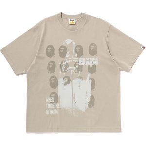 SPRAY PRINT MULTI LOGO RELAXED FIT TEE MENS