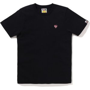 BAPE HEART ONE POINT TEE LADIES