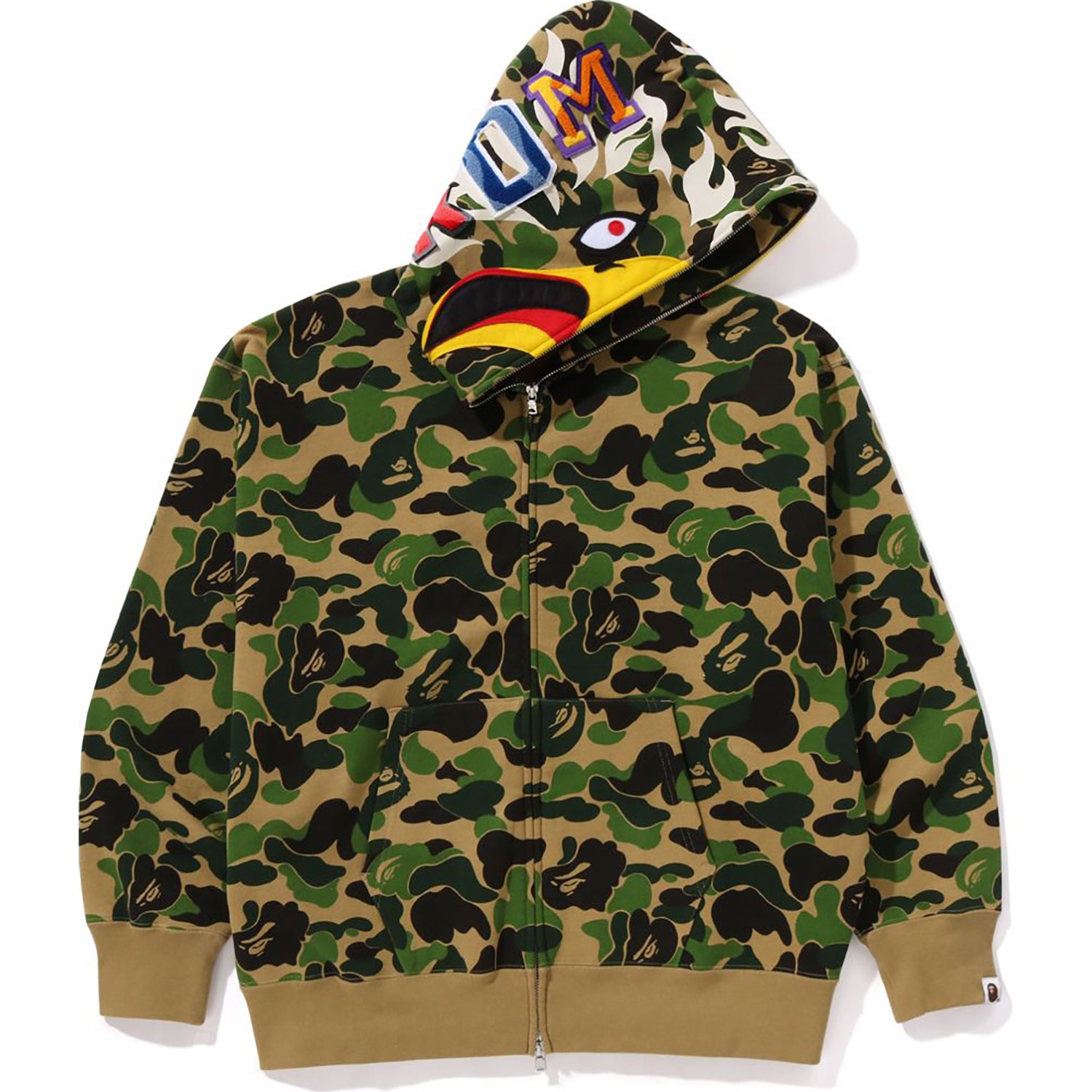 BAPE X READYMADE ABC CAMO EAGLE RELAXED FIT FULL ZIP HOODIE MENS - Image 2