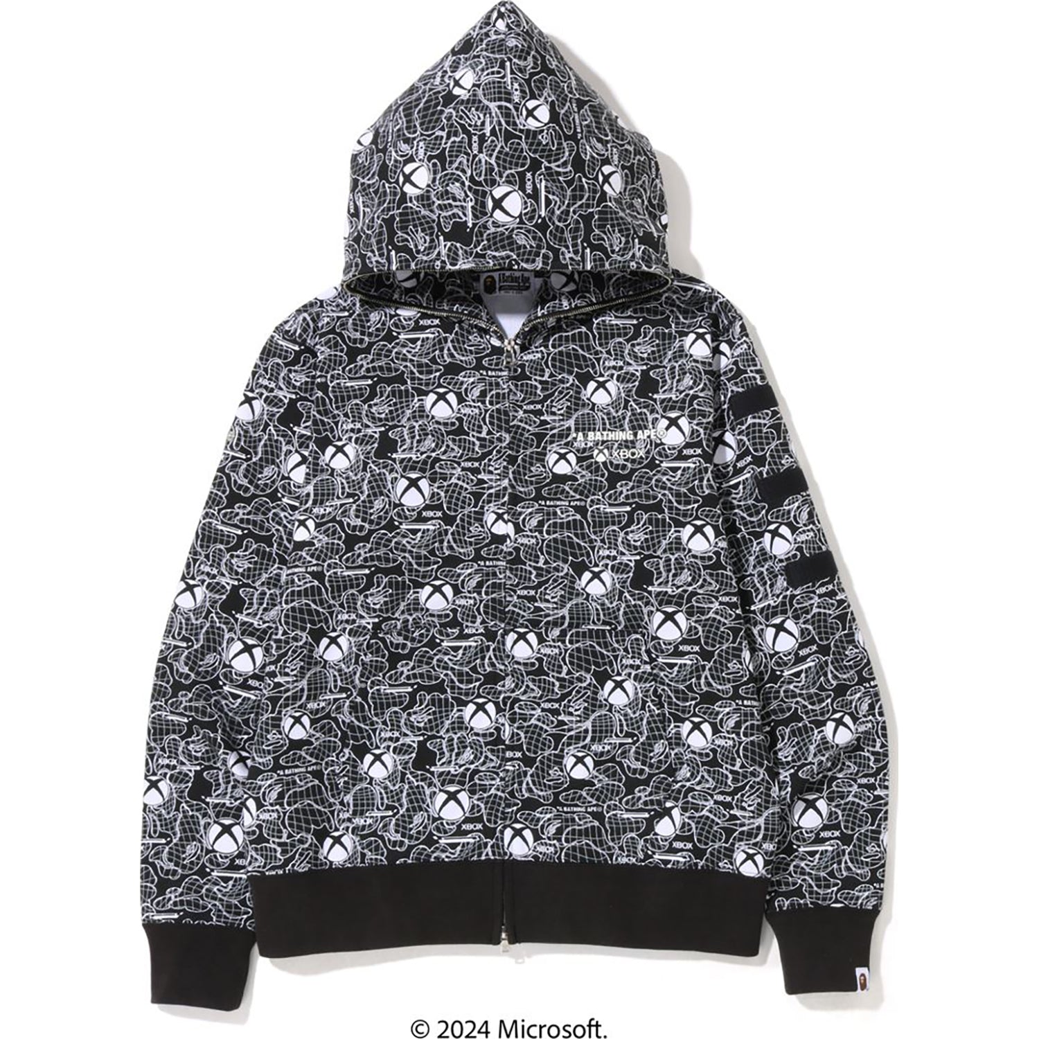 BAPE X XBOX CAMO FULL ZIP HOODIE MENS - Image 2