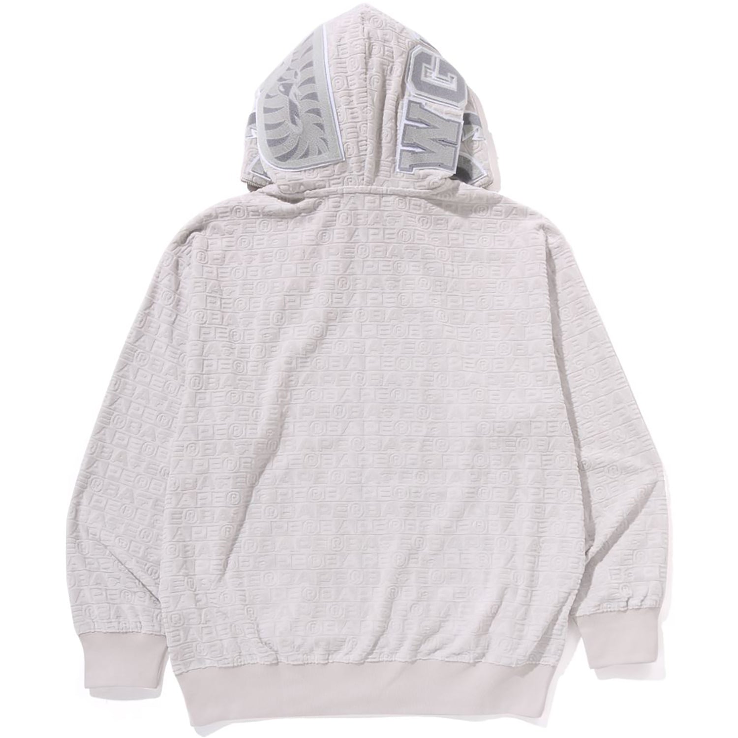 LUX SPORT PATTERN SHARK RELAXED FIT FULL ZIP HOODIE MENS - Image 9