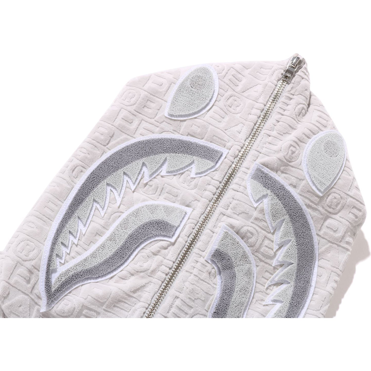 LUX SPORT PATTERN SHARK RELAXED FIT FULL ZIP HOODIE MENS - Image 10