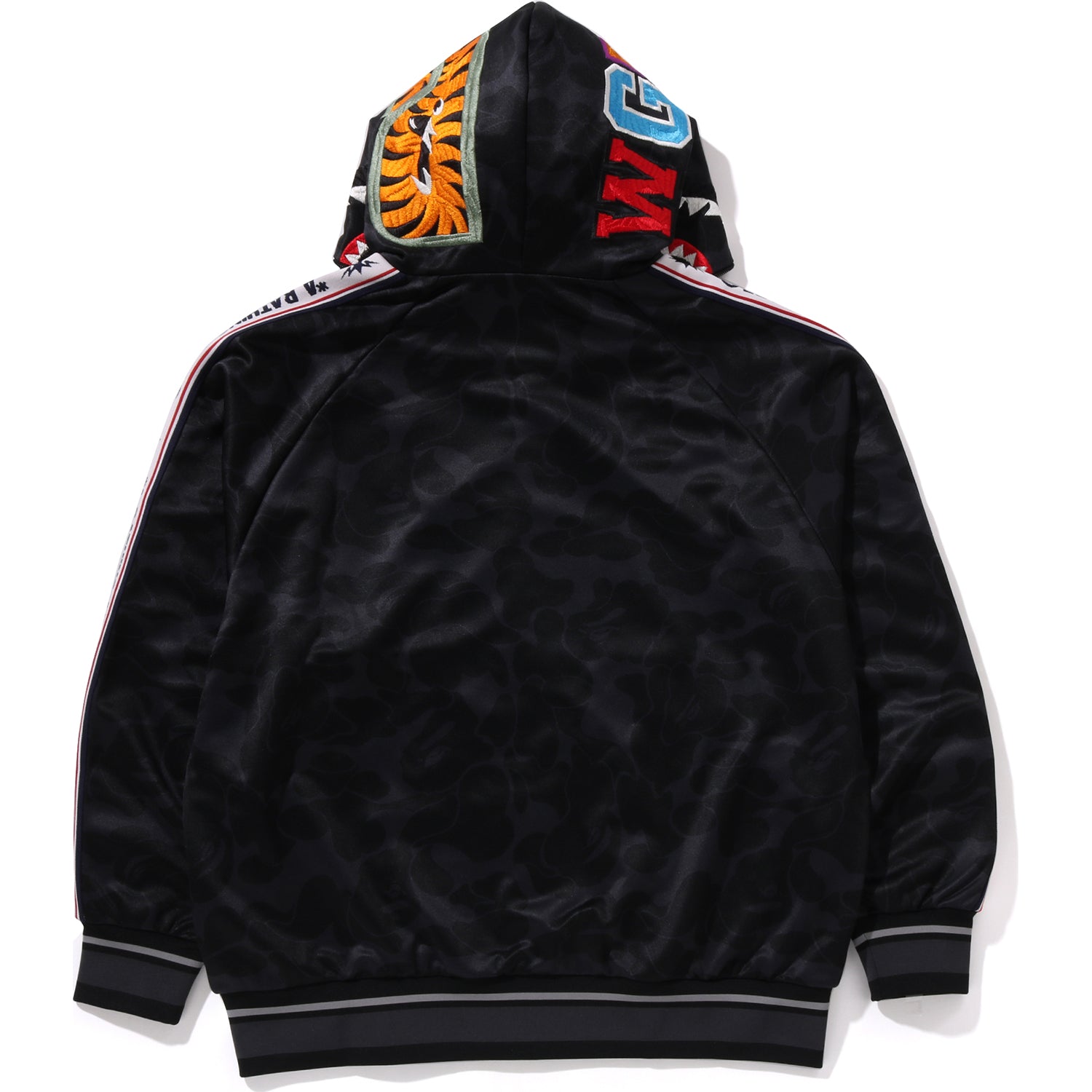 BAPE MENS SOLID CAMO RELAXED FIT SHARK FULL ZIP HOODIE JACKET - Image 9