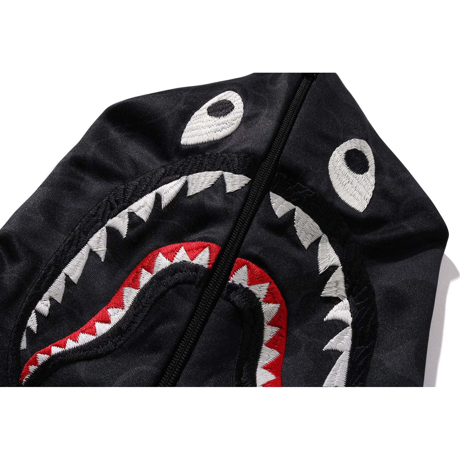 BAPE MENS SOLID CAMO RELAXED FIT SHARK FULL ZIP HOODIE JACKET - Image 10