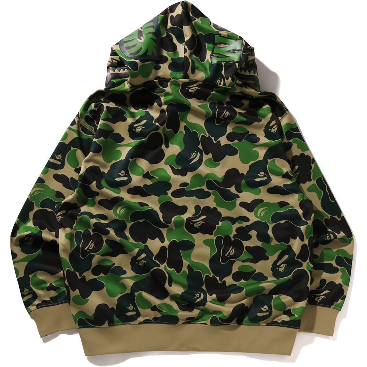ABC CAMO POLYESTER RELAXED FIT SHARK FULL ZIP HOODIE MENS - Image 6