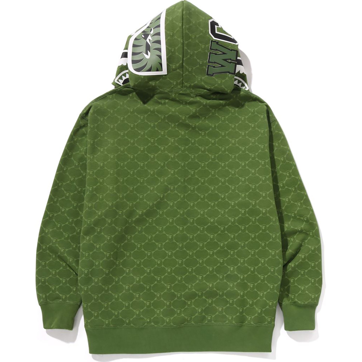 COLLEGE MONOGRAM RELAXED FIT SHARK FULL ZIP HOODIE MENS - Image 18