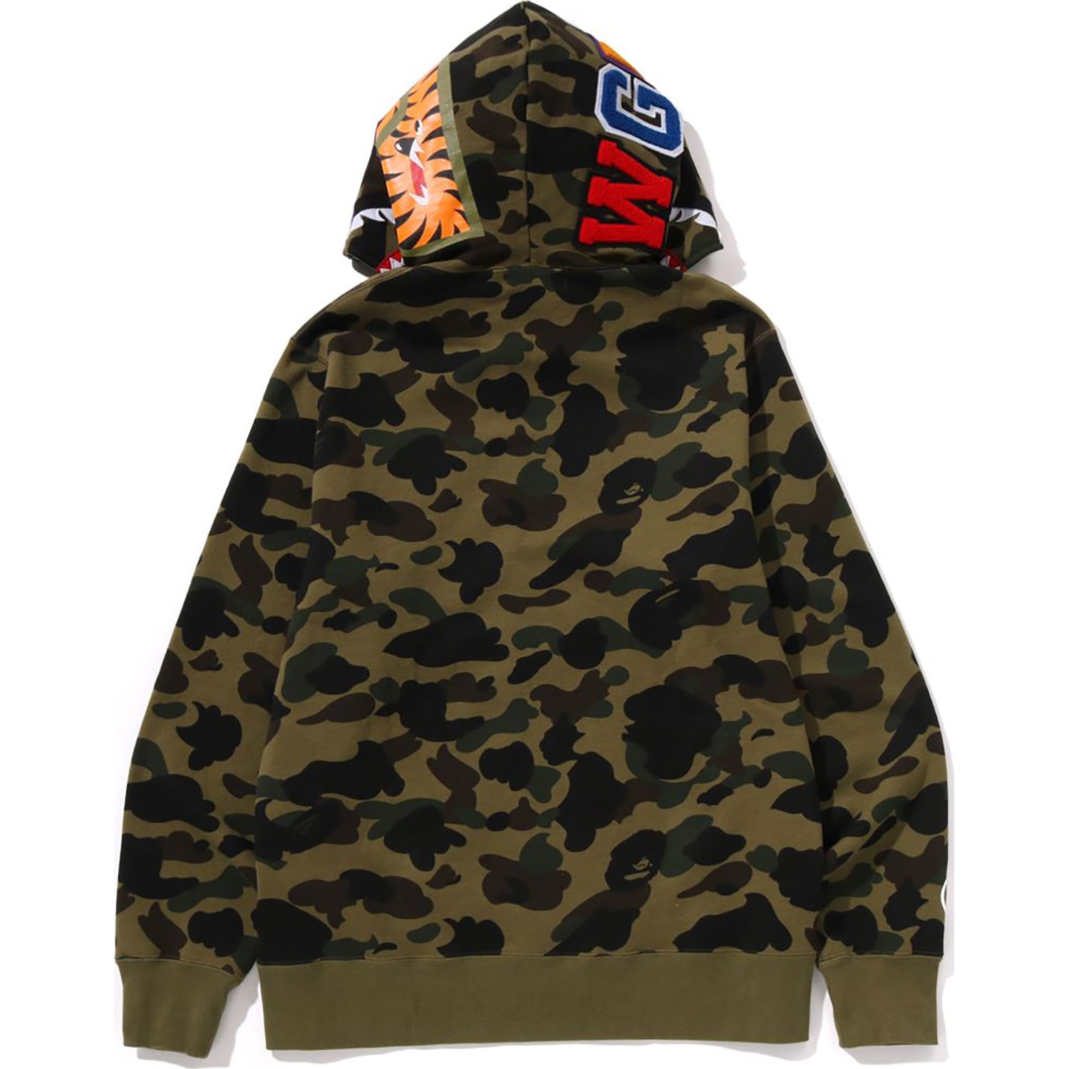 1ST CAMO SHARK FULL ZIP HOODIE MENS - Image 9