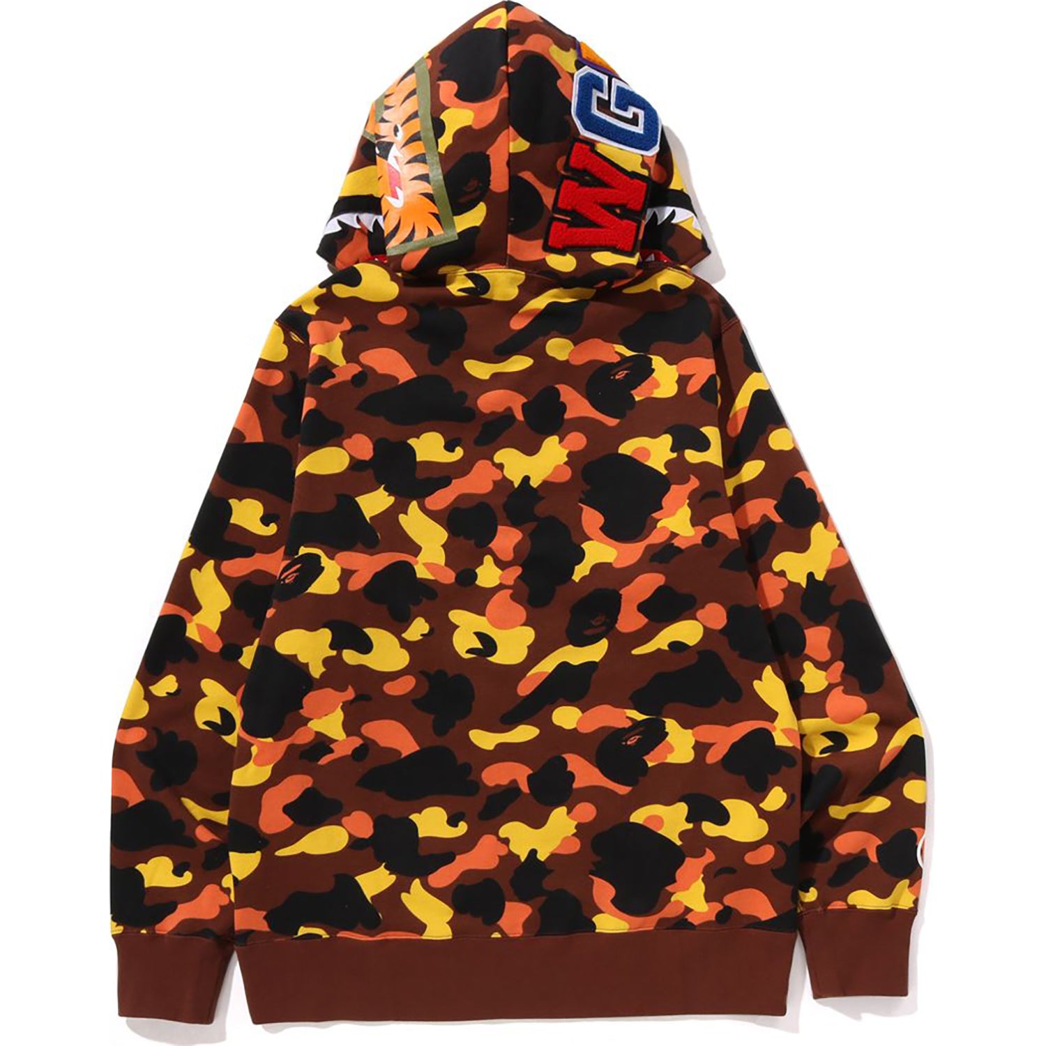 1ST CAMO SHARK FULL ZIP HOODIE MENS - Image 6