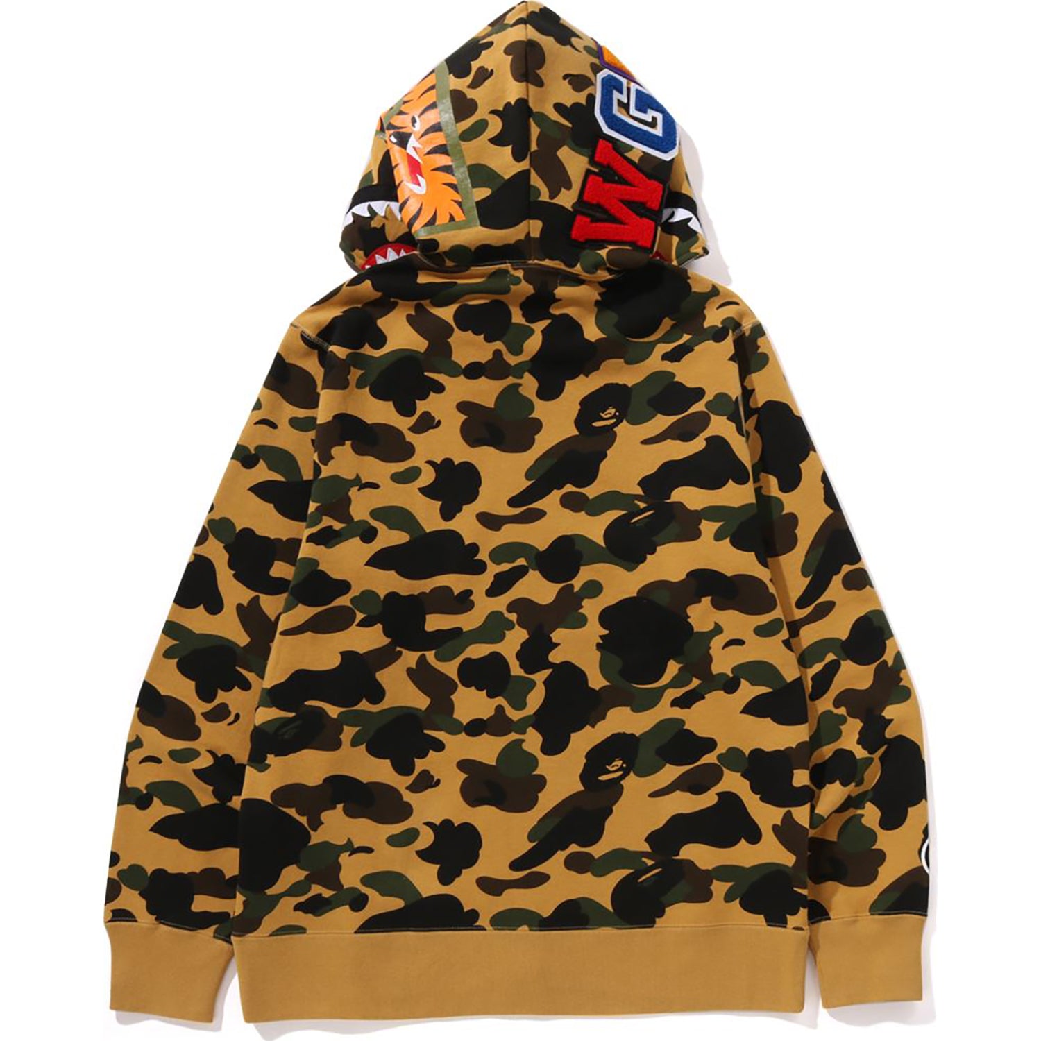 1ST CAMO SHARK FULL ZIP HOODIE MENS - Image 3